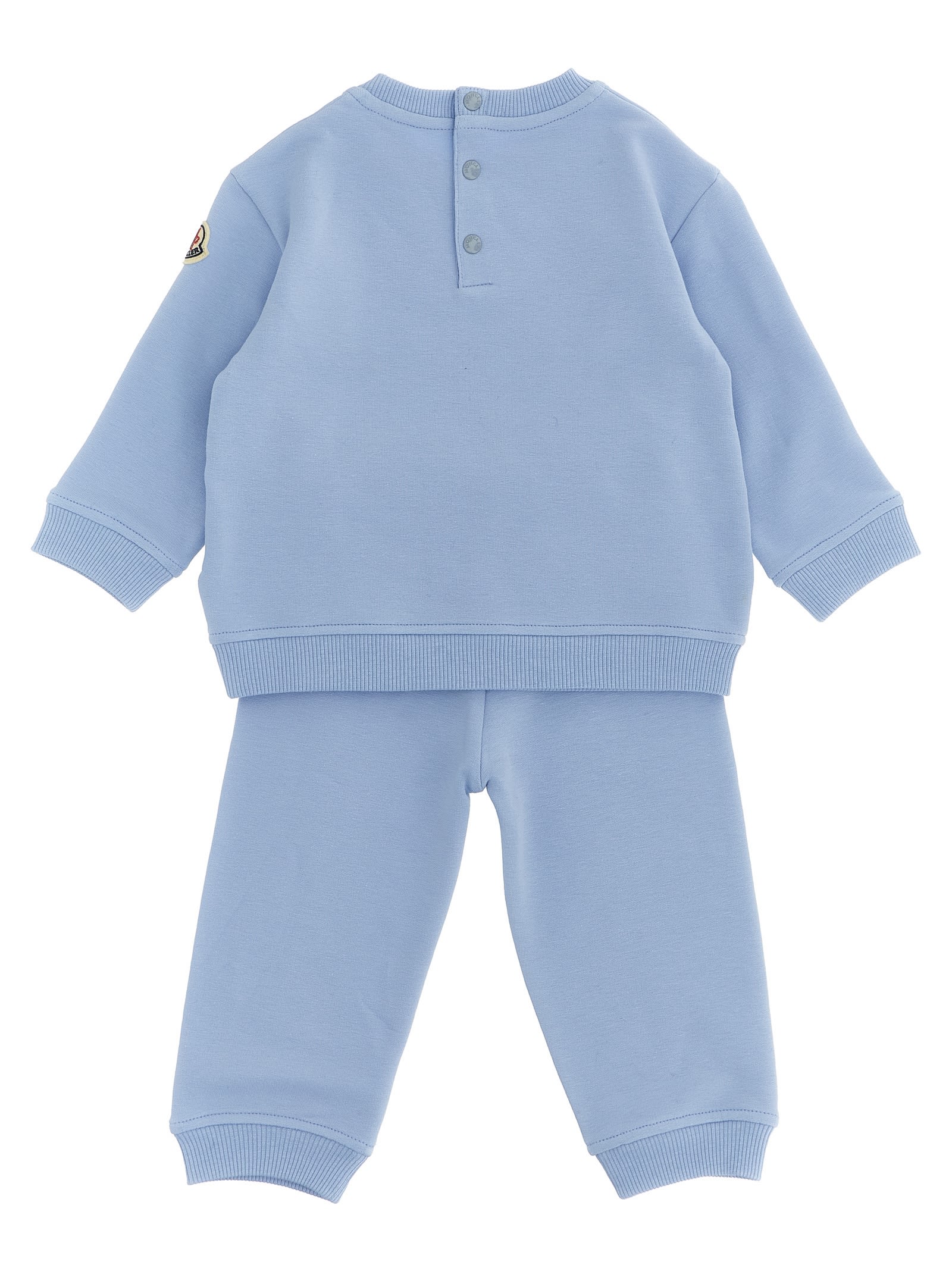 Moncler Sweatshirt + Joggers Set In Blue