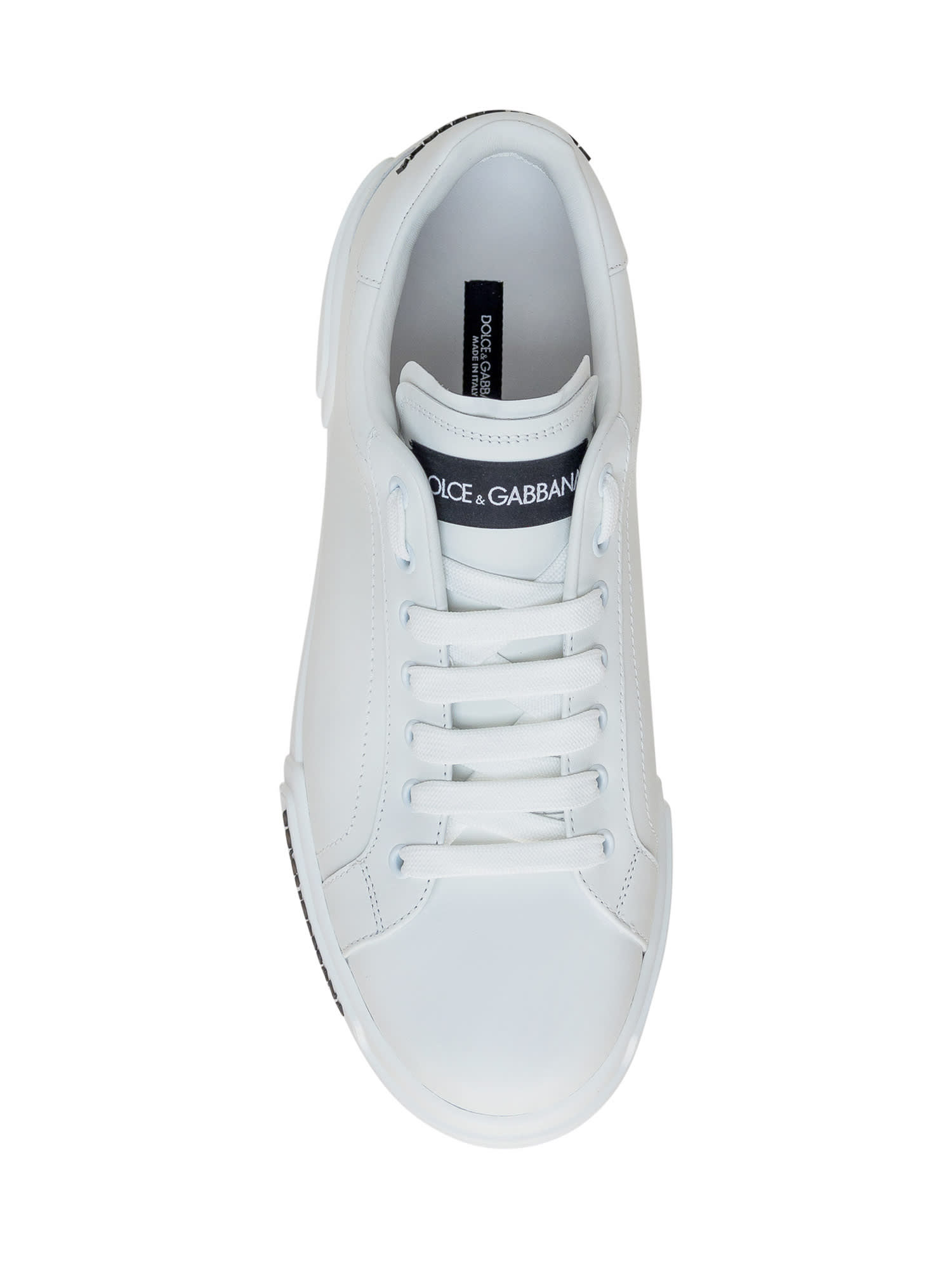 Shop Dolce & Gabbana Portofino Sneakers In White