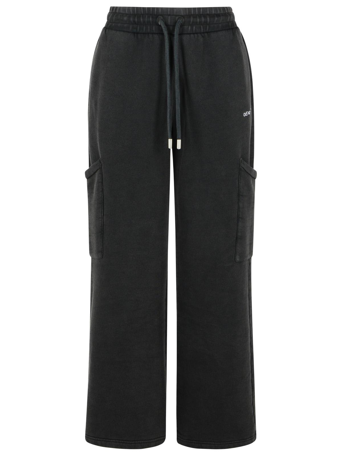 Cargo Book Black Cotton Pants