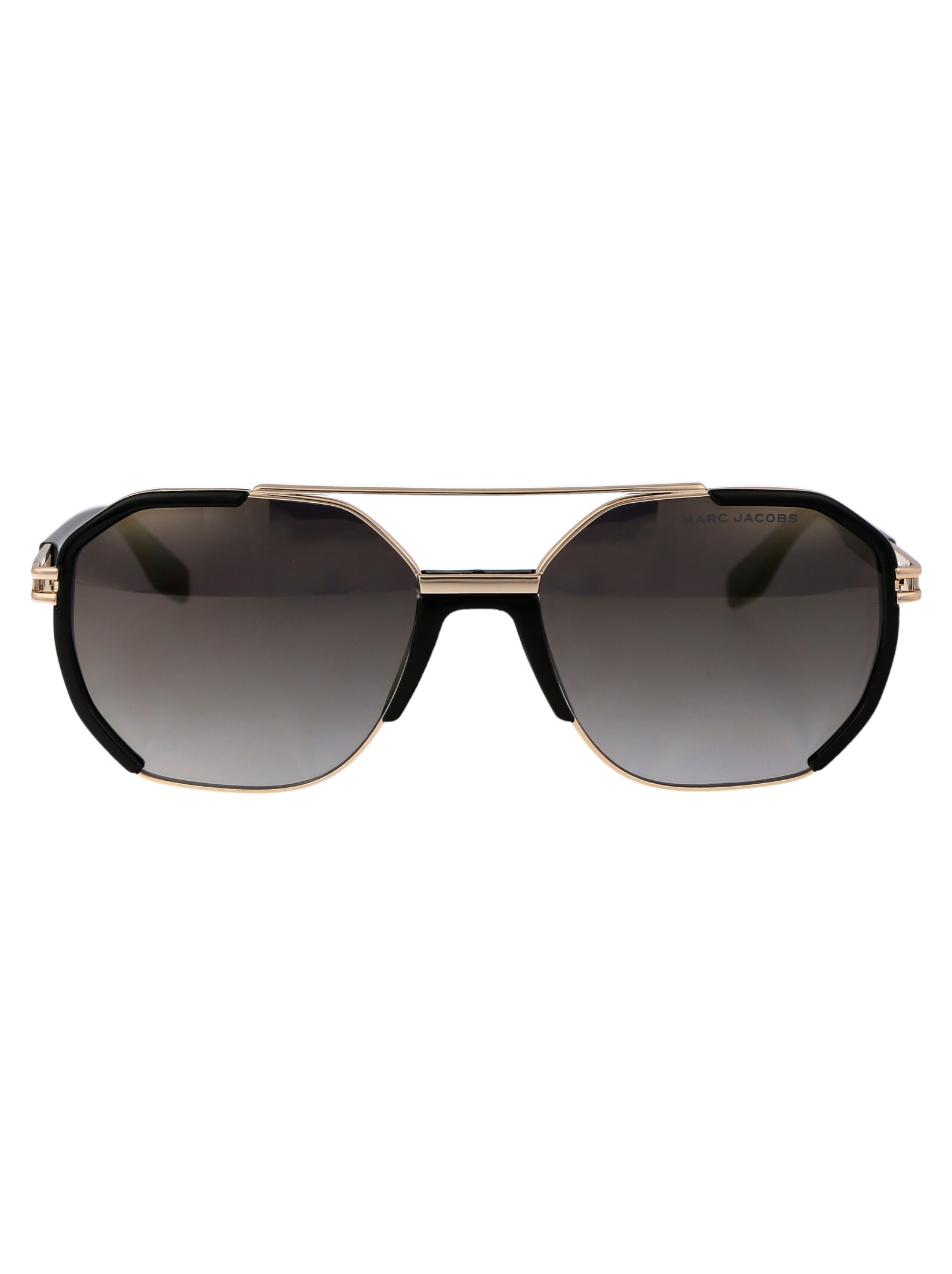 Shop Marc Jacobs Marc 749/s Sunglasses In Rhlfq Gold Blck_