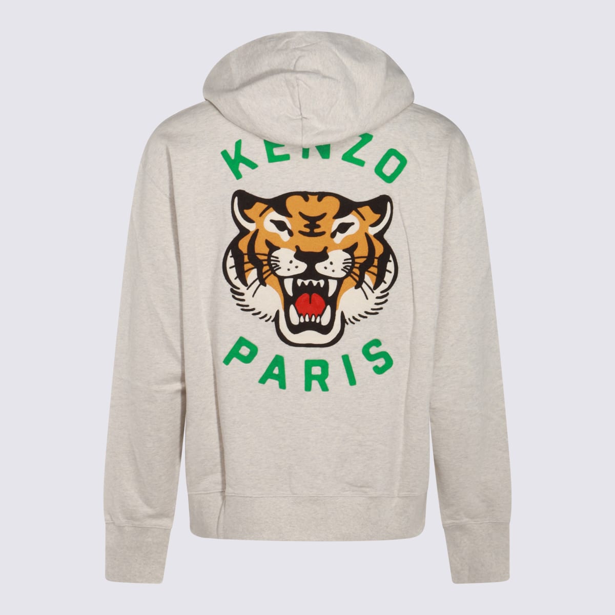 Shop Kenzo Grey Cotton Sweatshirt