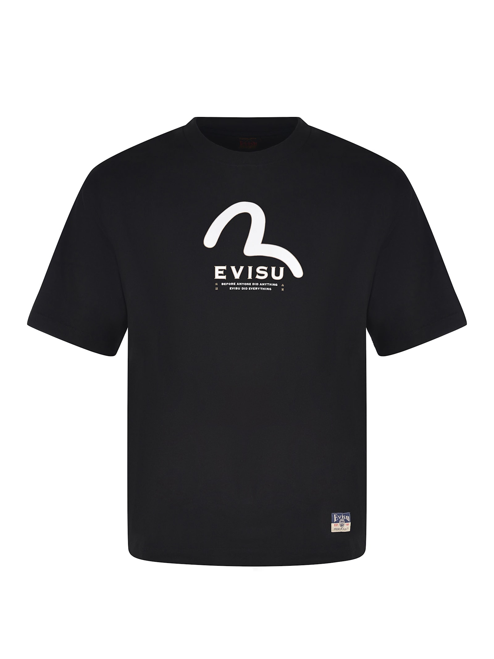 T-shirt Evisu Black Cotton.