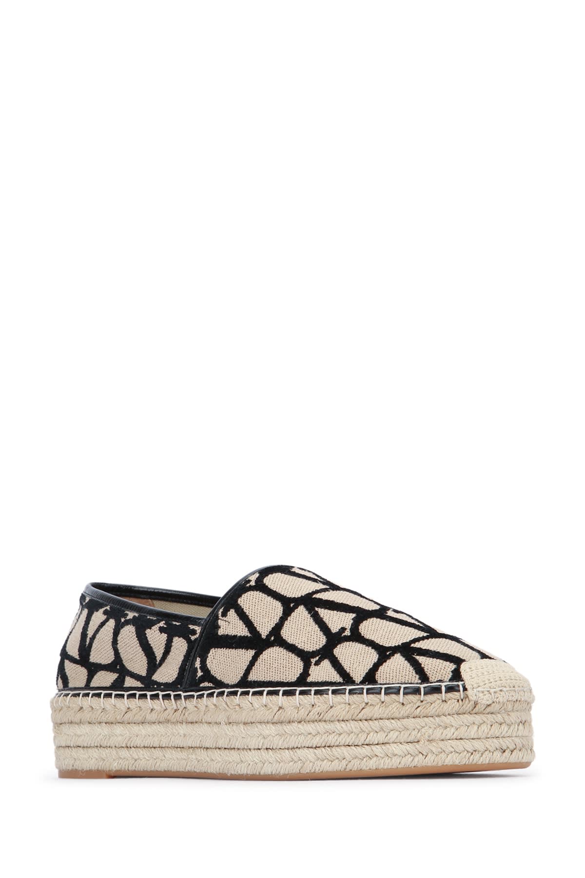 Valentino Platform Sole Geometric Pattern Espadrilles