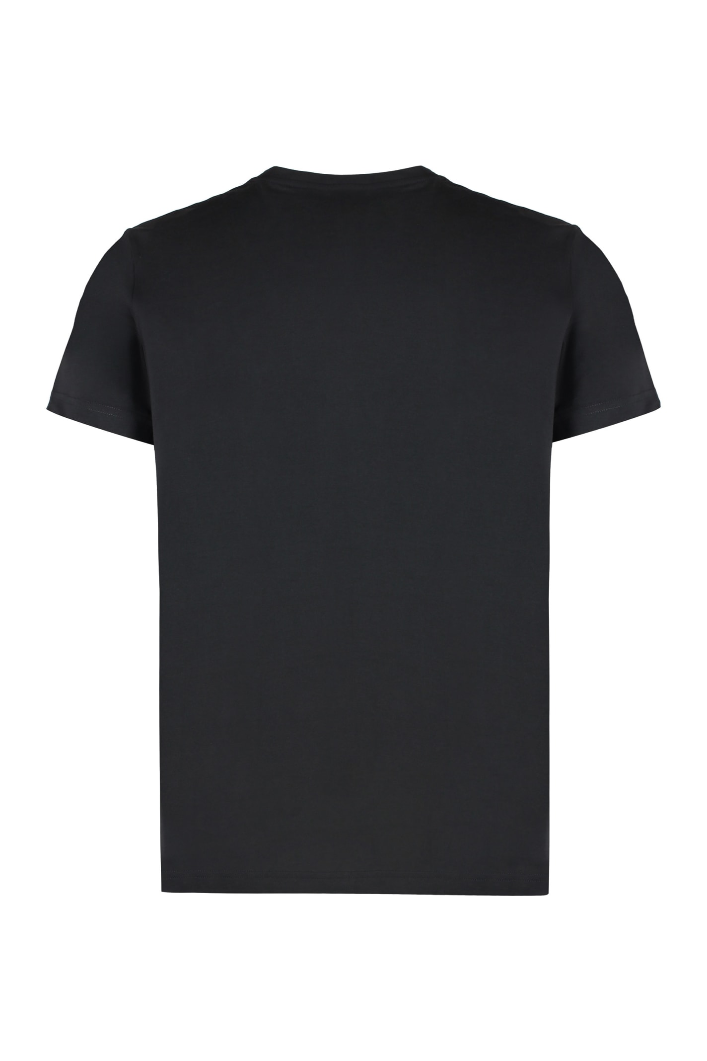 K-way T-shirt With Logo In Technical Fabric In Black