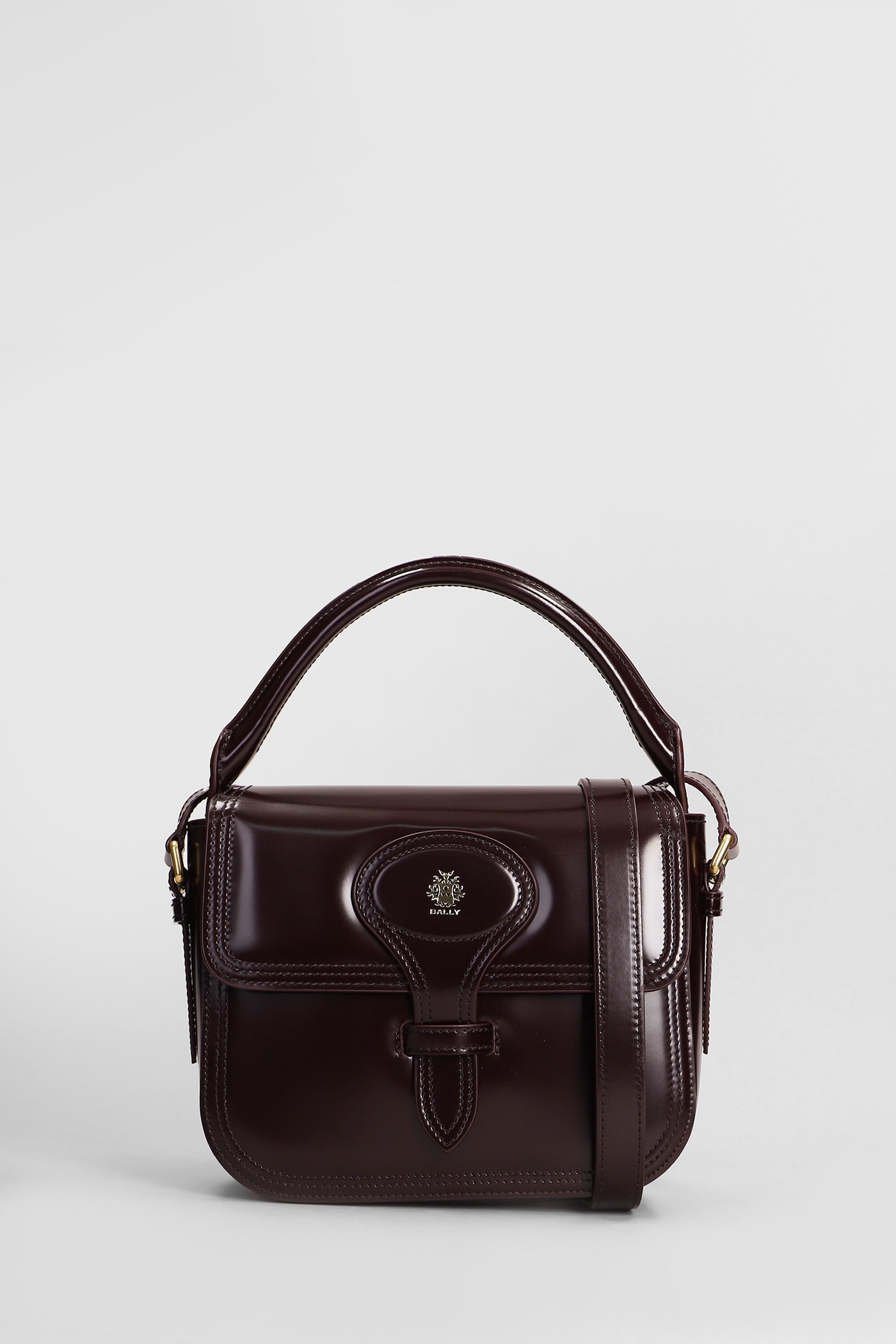 Beckett Flap S Horse Hand Bag In Bordeaux Leather