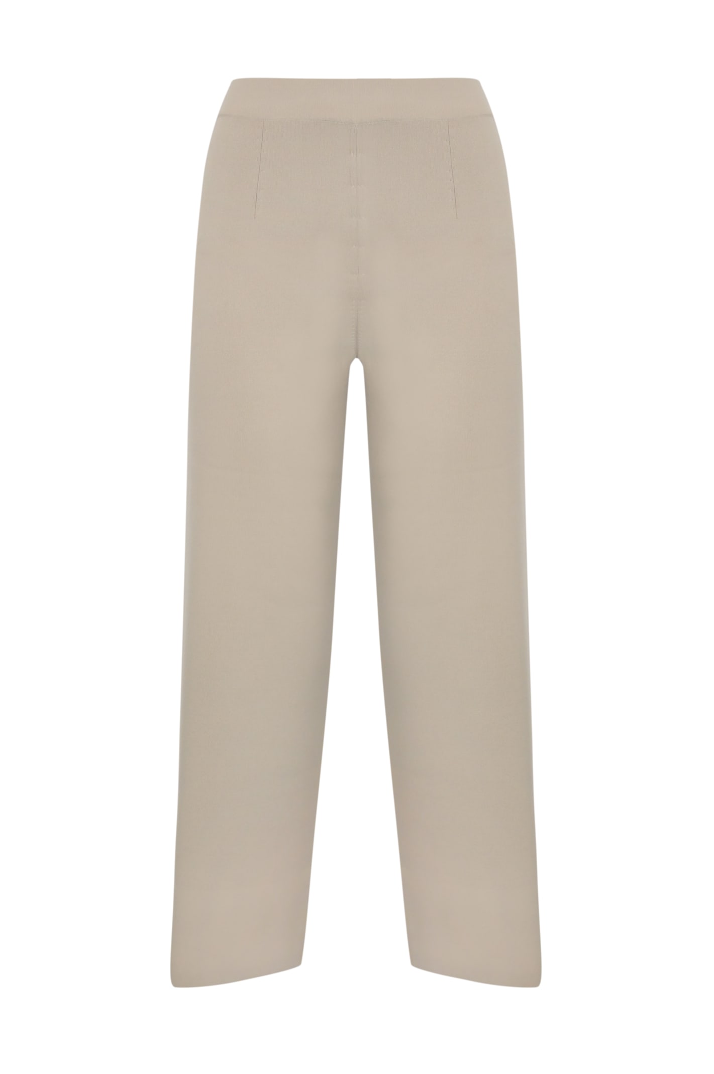 Cropped Trousers In Viscose Crepe