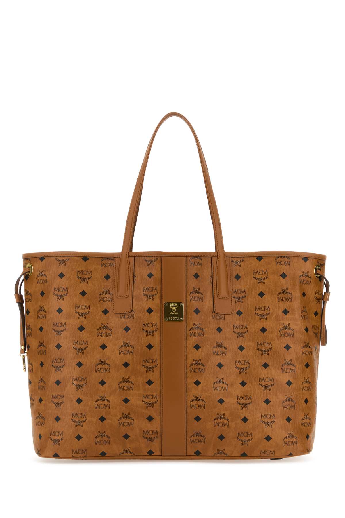 Shop Mcm Printed Leather Reversible Liz Shopping Bag In Co