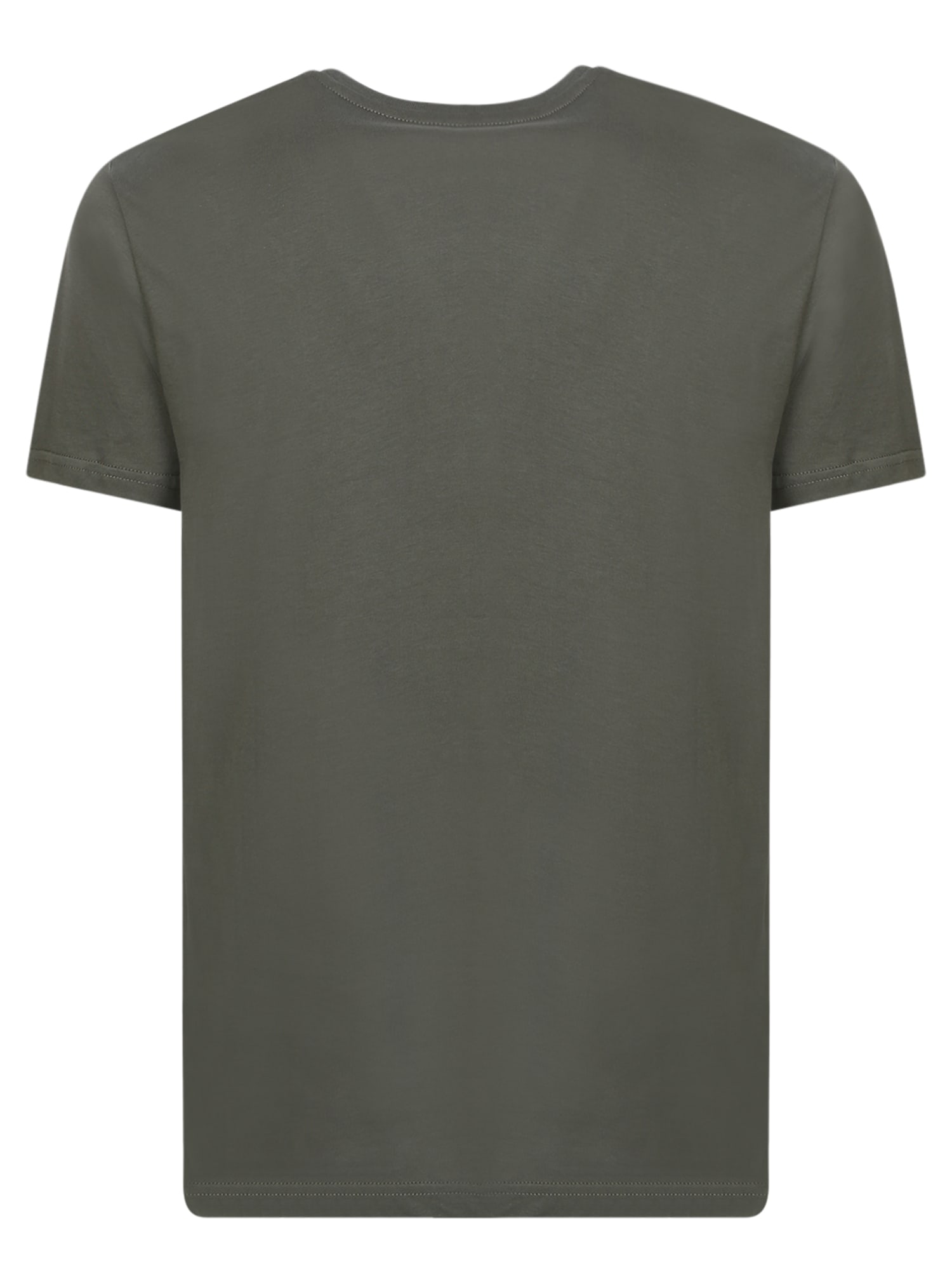 Alpha Industries Military Green Logo T-shirt In Green