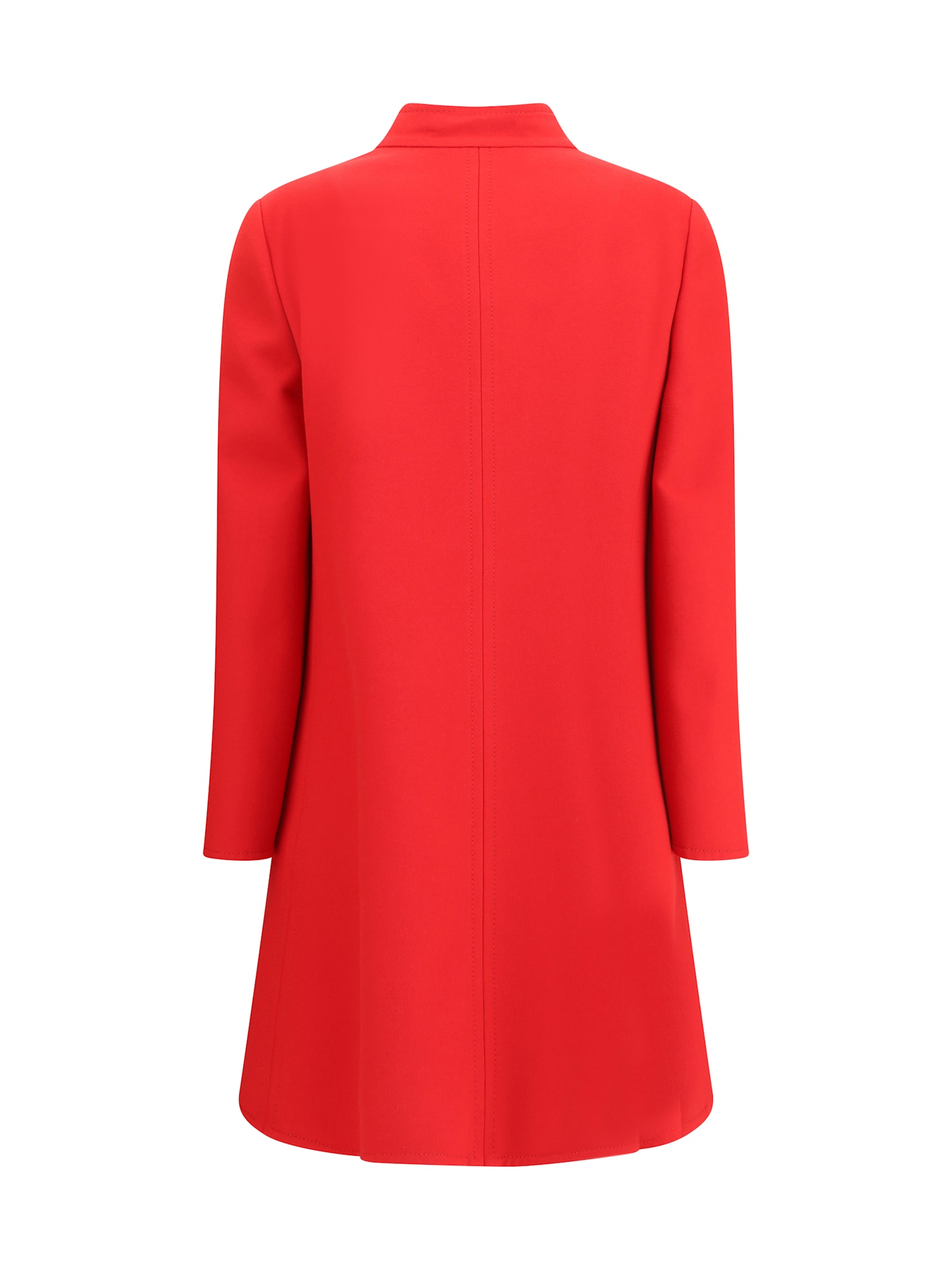 Valentino Womens Paris Embellished Regular-fit Wool And Cashmere Wool Coat In Red