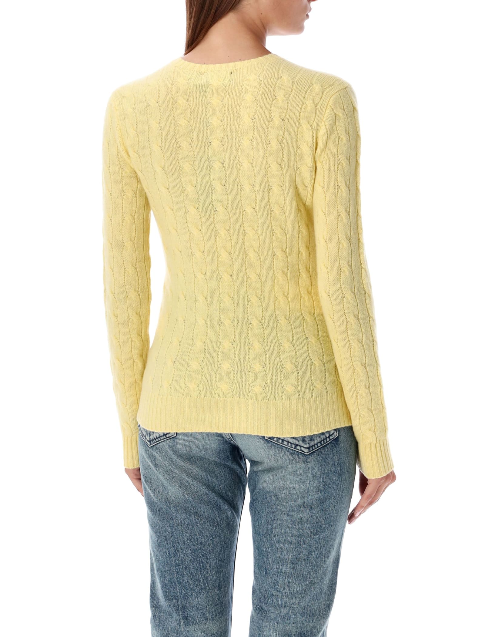 Polo Ralph Lauren Julianna Cable Knit Sweater In Fall Yellow