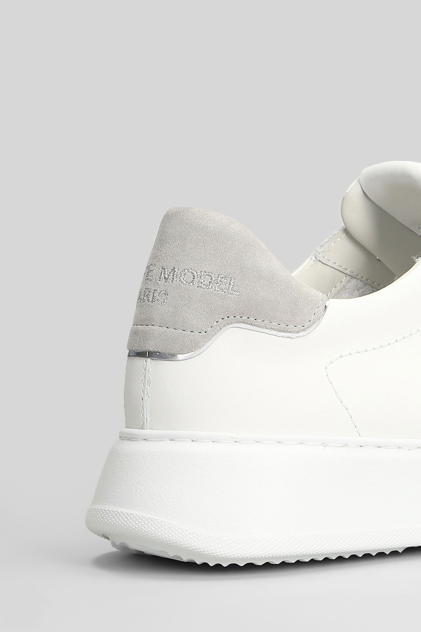 Philippe Model Casual Low Top Sneakers Logo In White