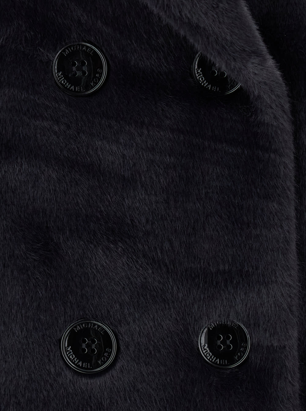 Shop Michael Michael Kors Oversized Db Fx Fur Coat In Black