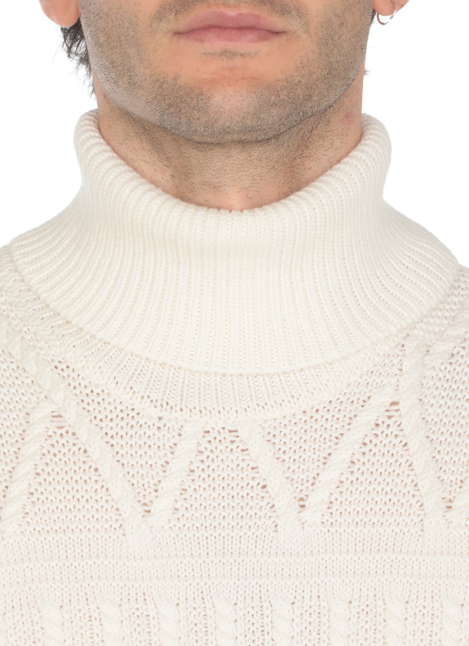 Shop Zegna Wool Sweater In Ivory