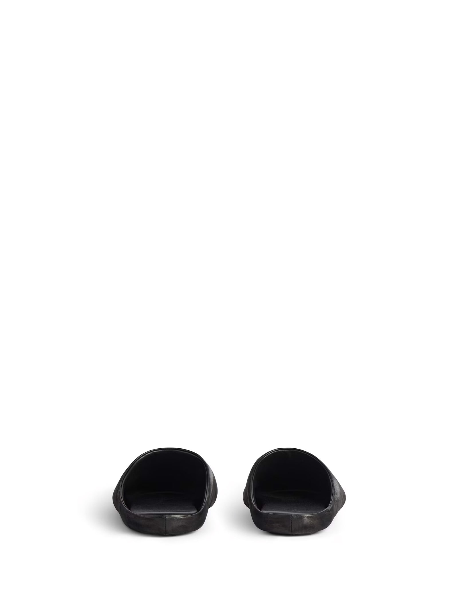 Balenciaga Château Mule Flat In Black