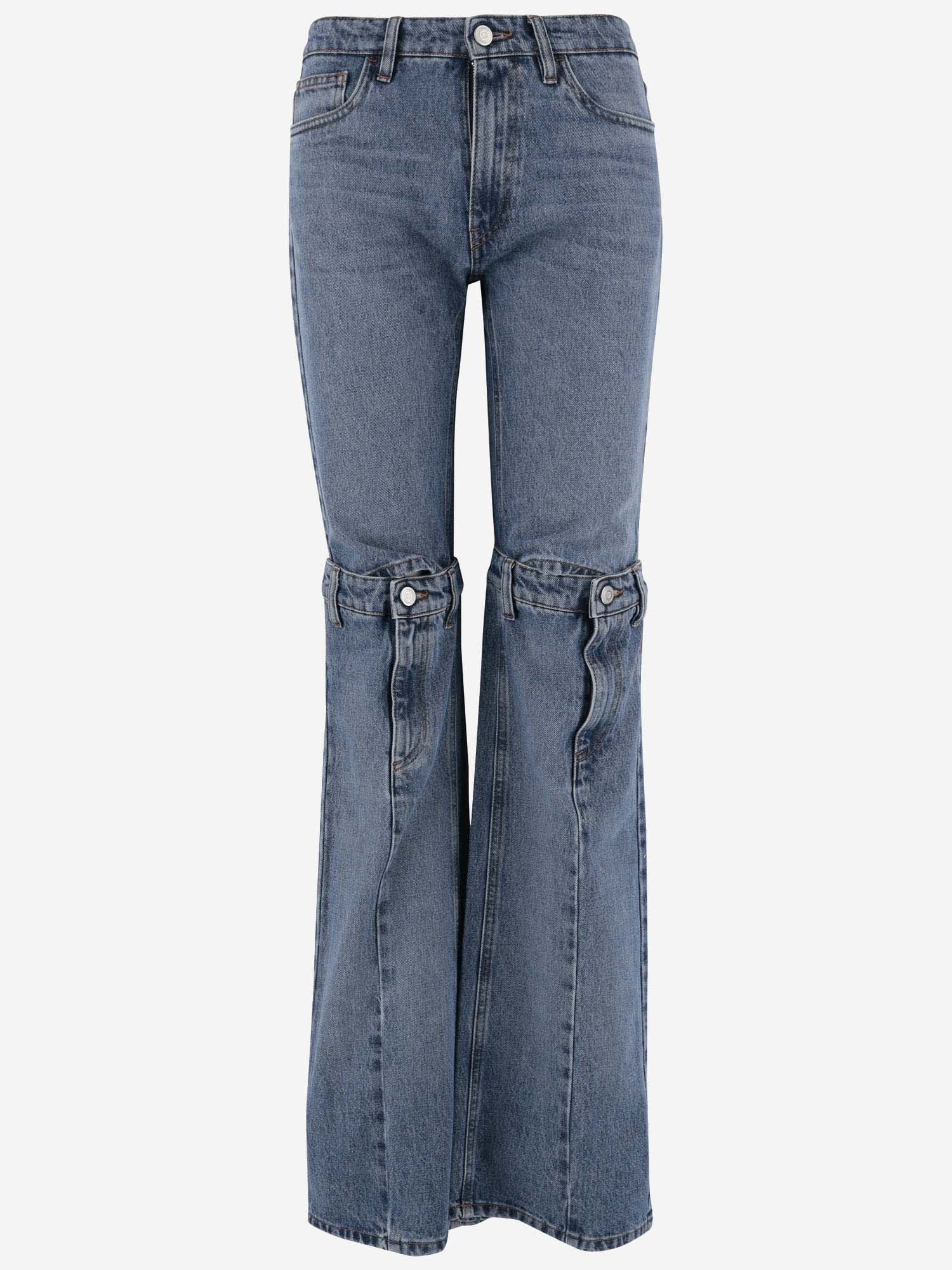 Flared Jeans Made Of Cotton Denim