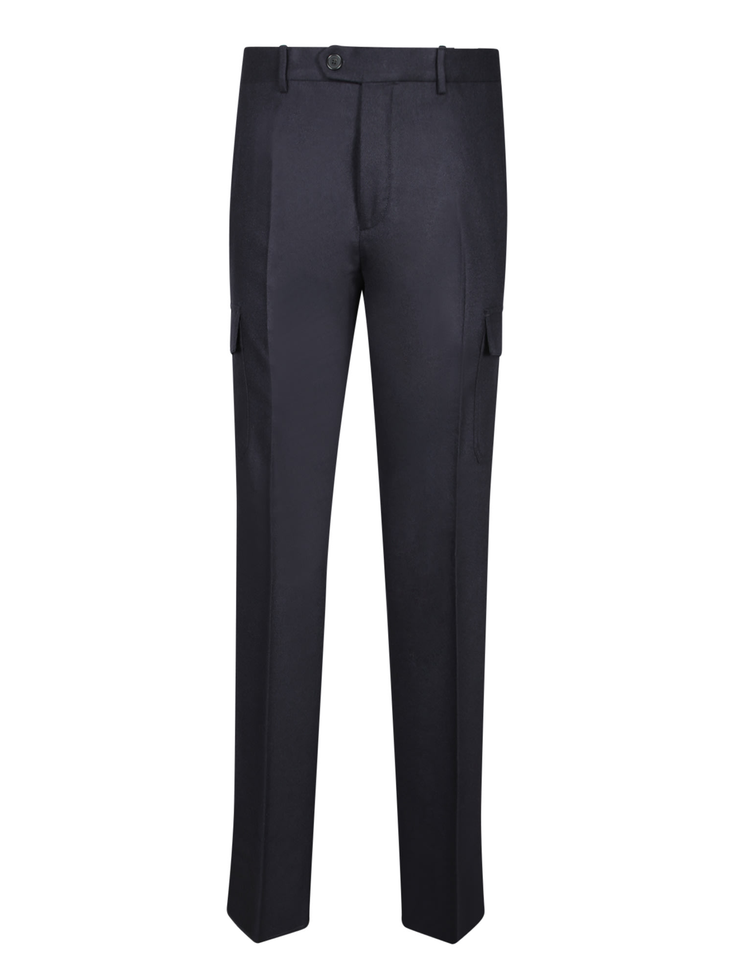Blue Flannel Cargo Pants