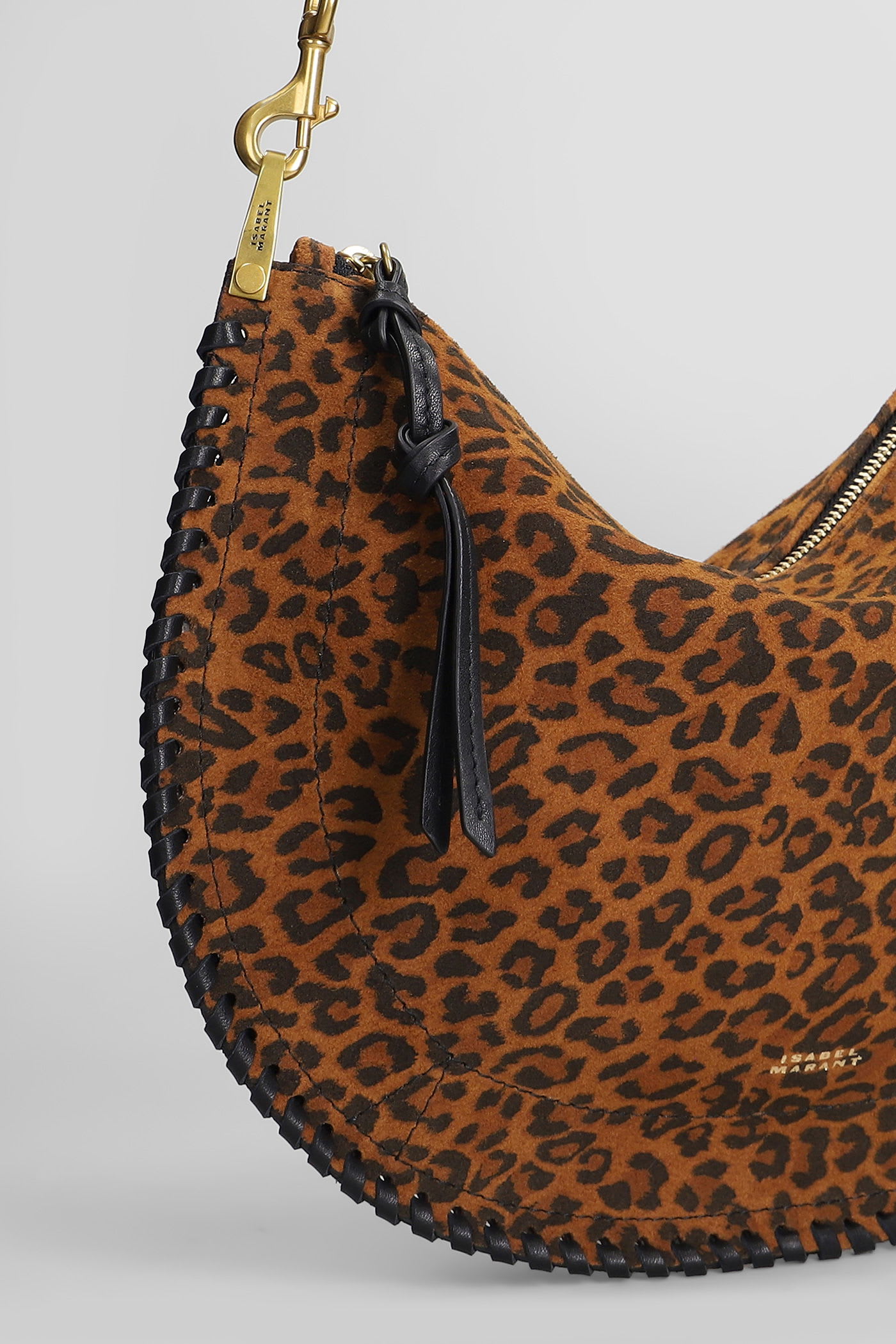 Isabel Marant Oskan Soft Zip Bag In Animal Print