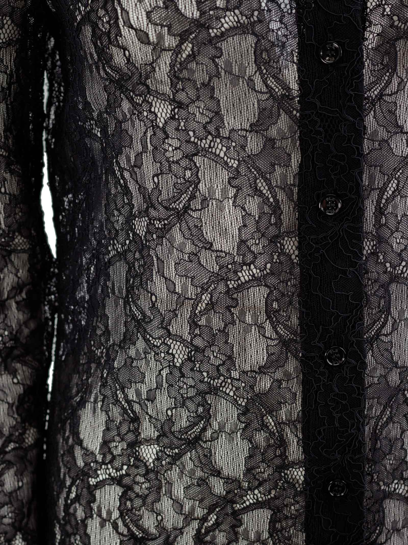 Shop Philosophy Di Lorenzo Serafini Lace Shirt In Black