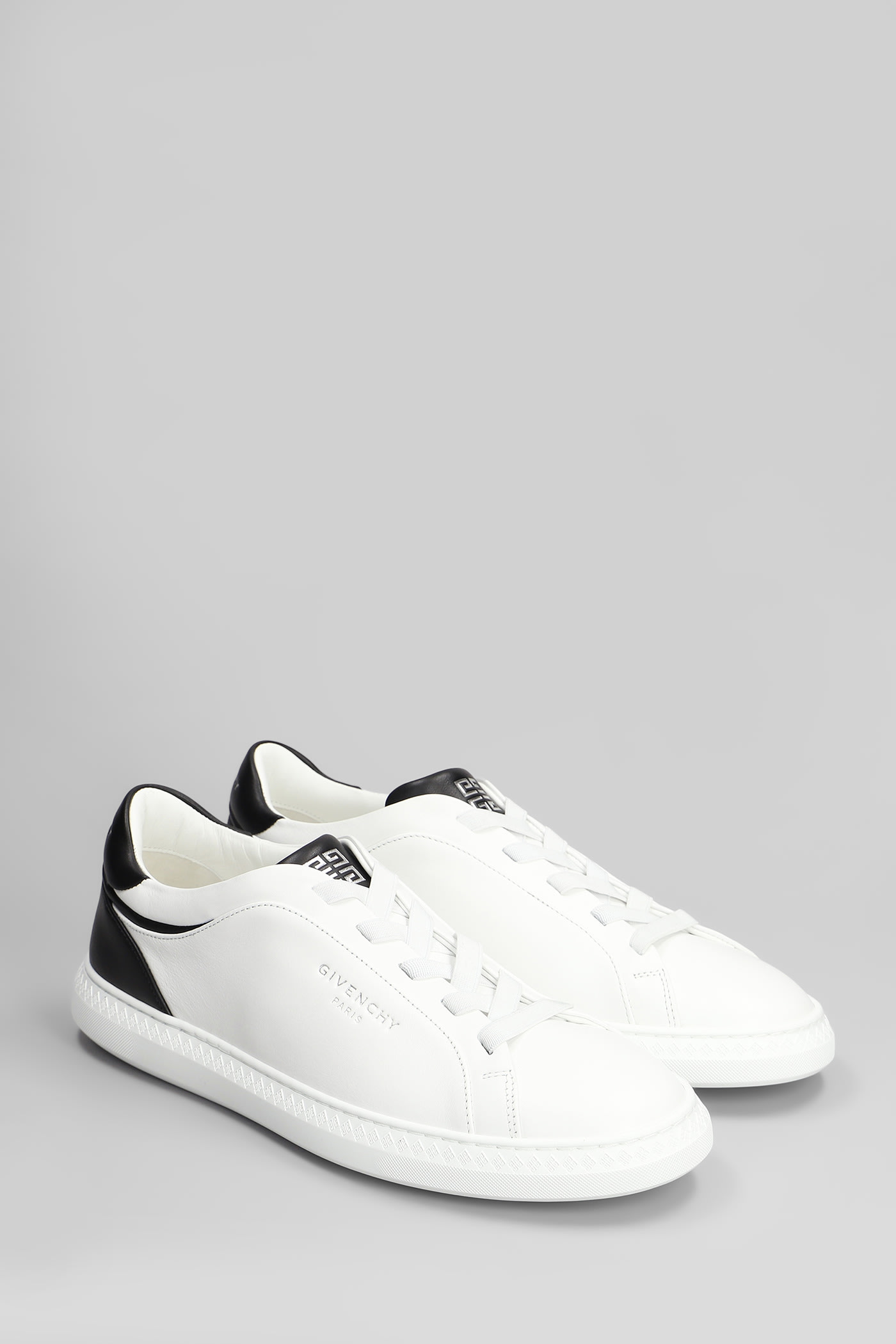 Givenchy G Set Panelled Leather Sneakers In White