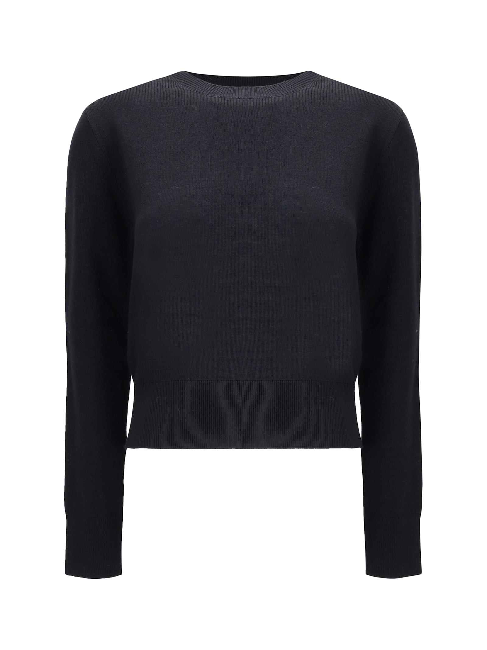 Ami Alexandre Mattiussi Ami Paris Ami De Coeur Black Crew-neck Sweatshirt Women In Black