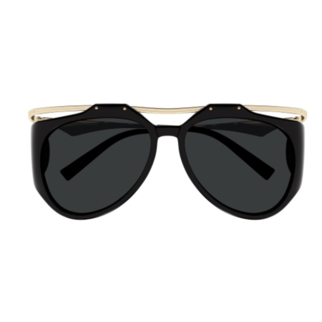 Saint Laurent Sl M137/f Amelia001 Black Gold Black In 001 Black Gold Black