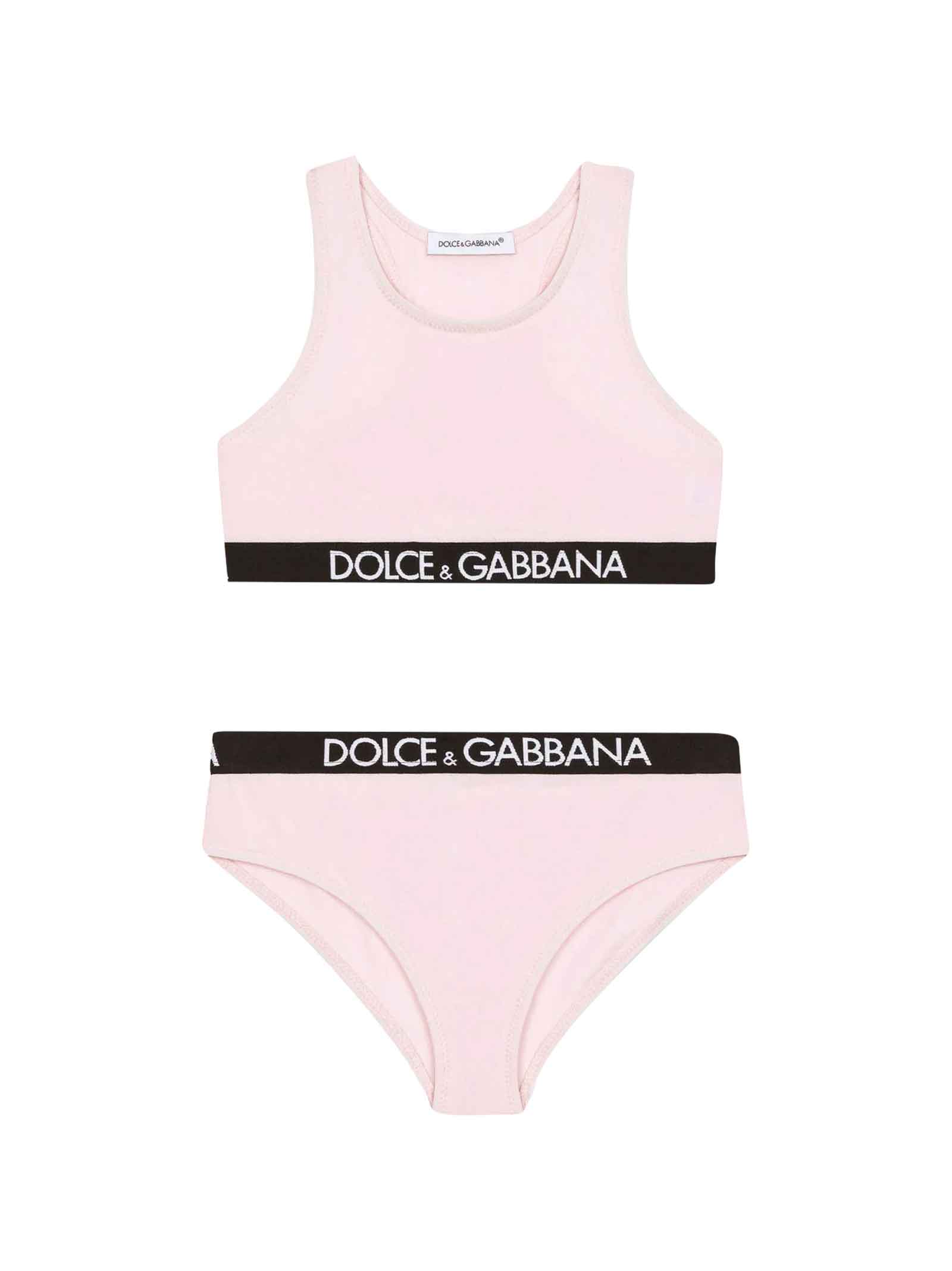 Dolce & Gabbana Pink Underwear Girl