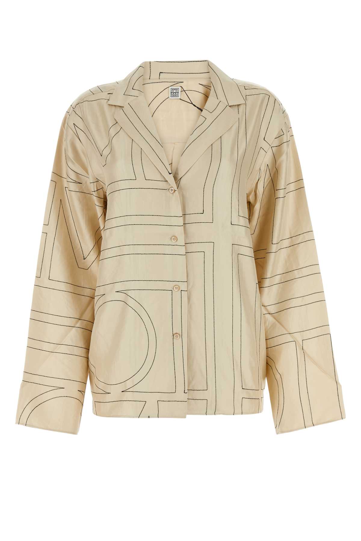 Totême Beige Silk Shirt