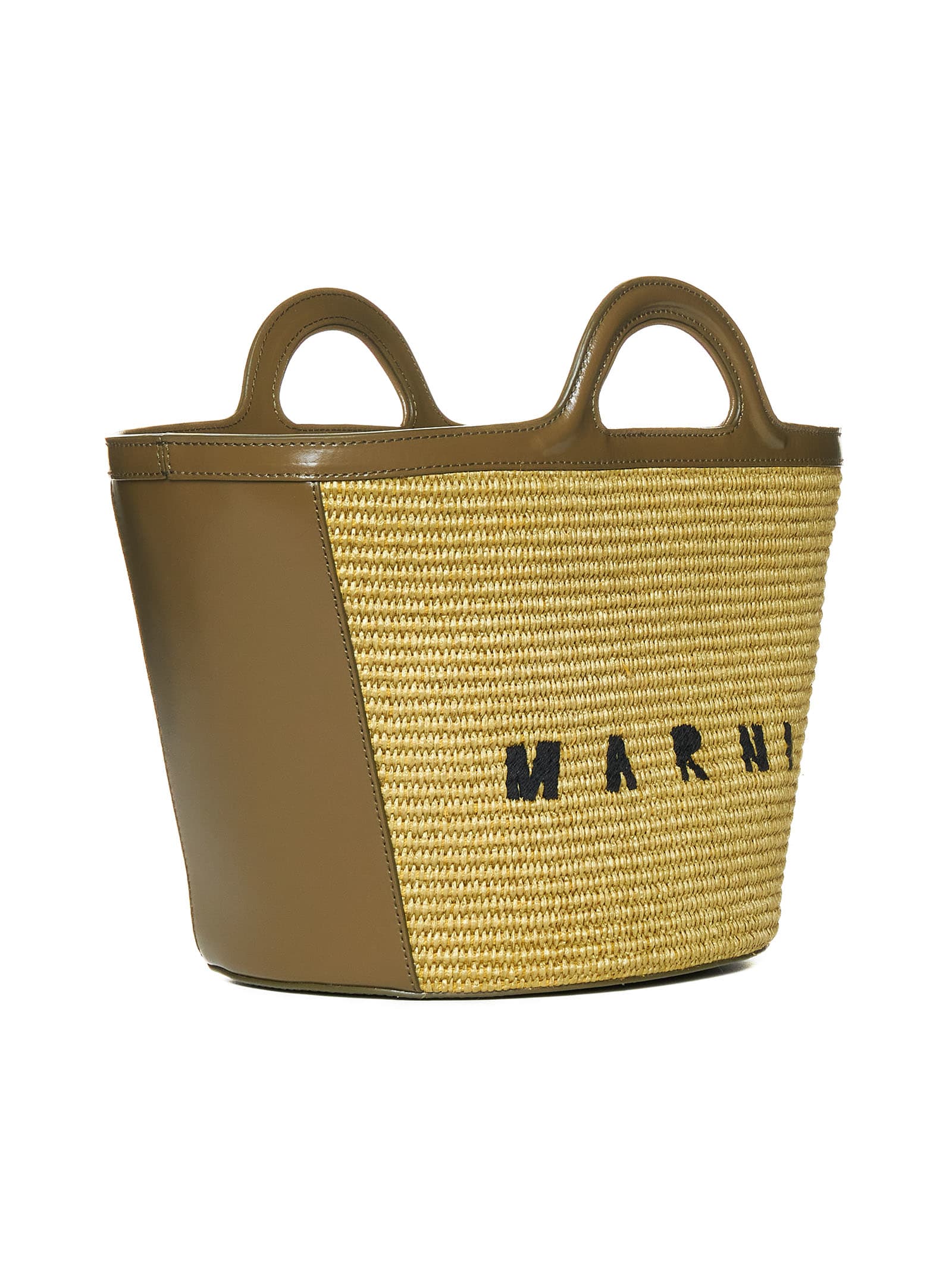 Shop Marni Tote In Green