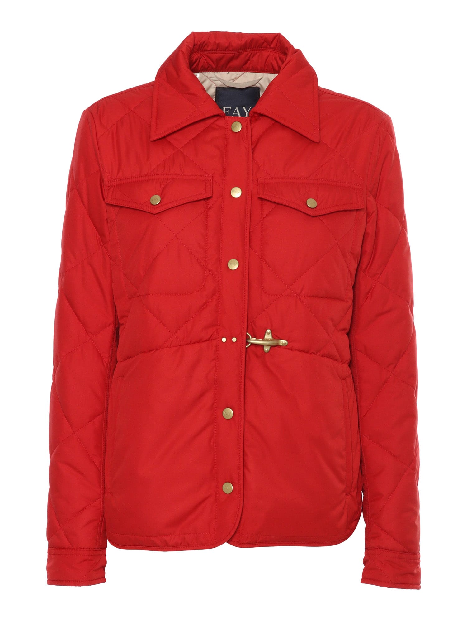 FAY RED QUILTED JACKET