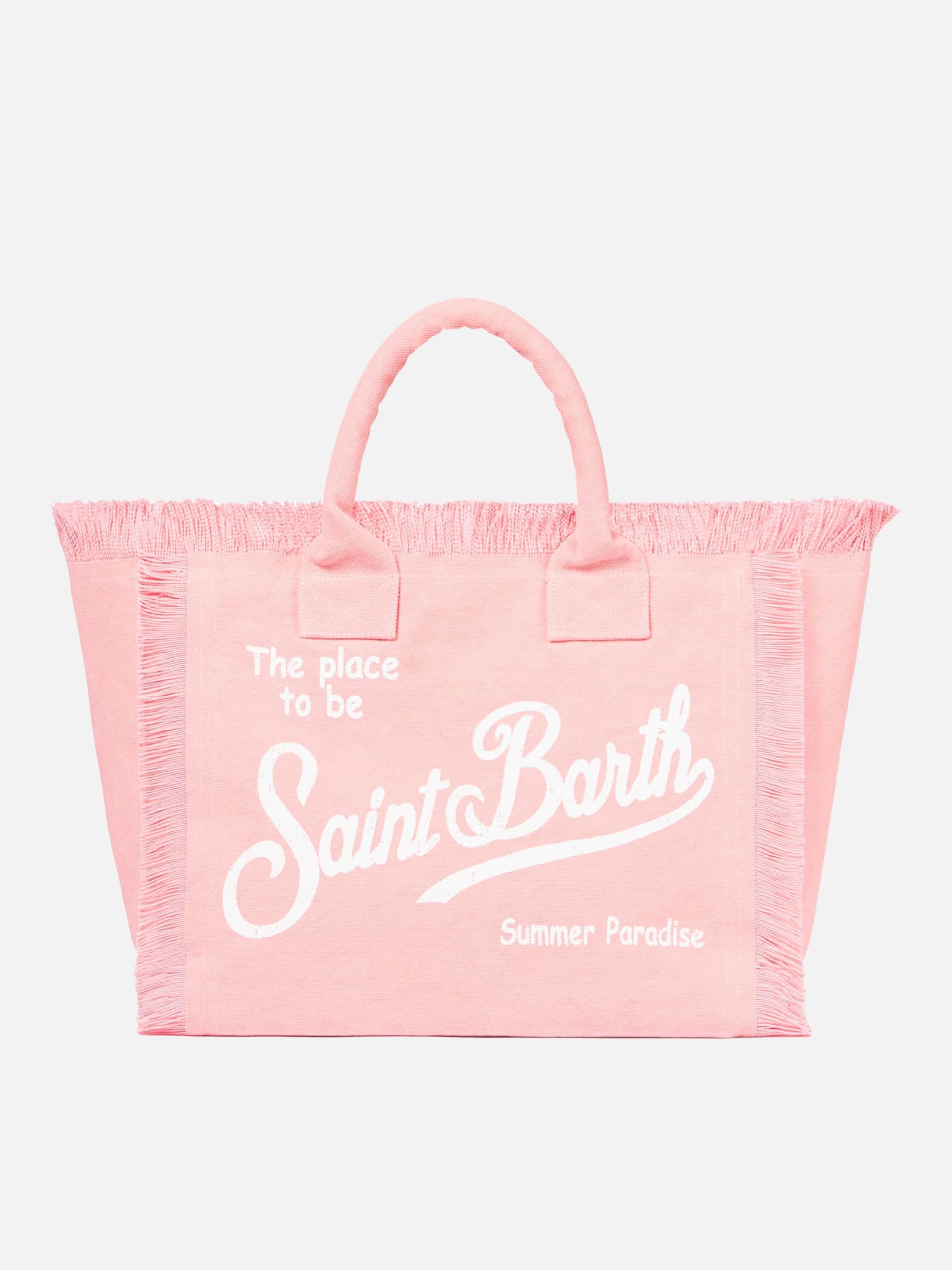 MC2 Saint Barth women's bag in Fiorucci canvas White