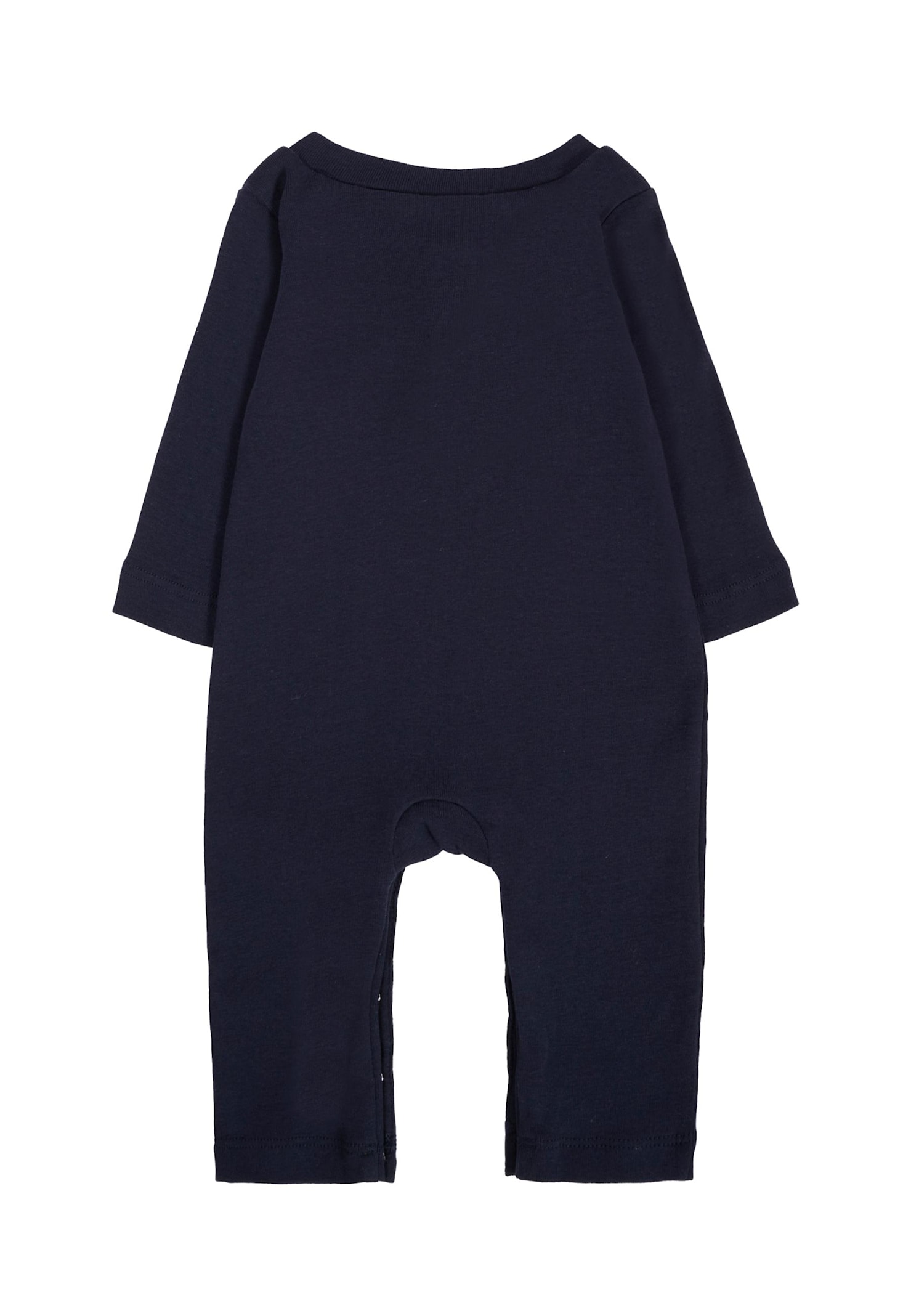 Marni Blue Cotton Babygrow Set For Baby Boywith Logo In Blue