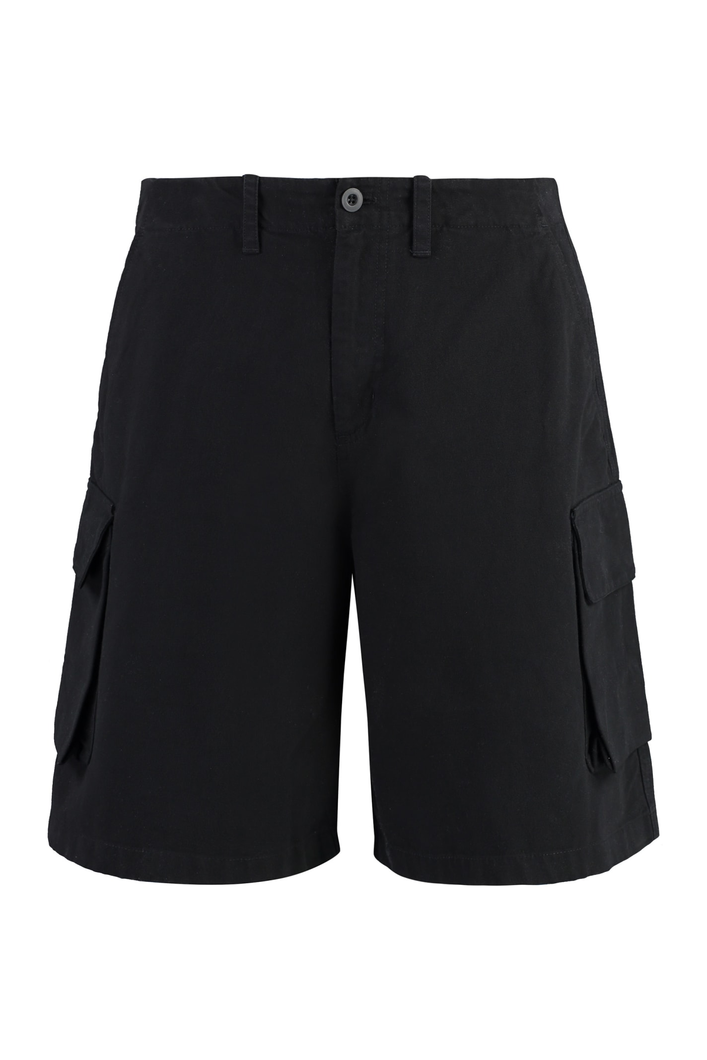 Shop Our Legacy Mount Cotton Bermuda Shorts In Black
