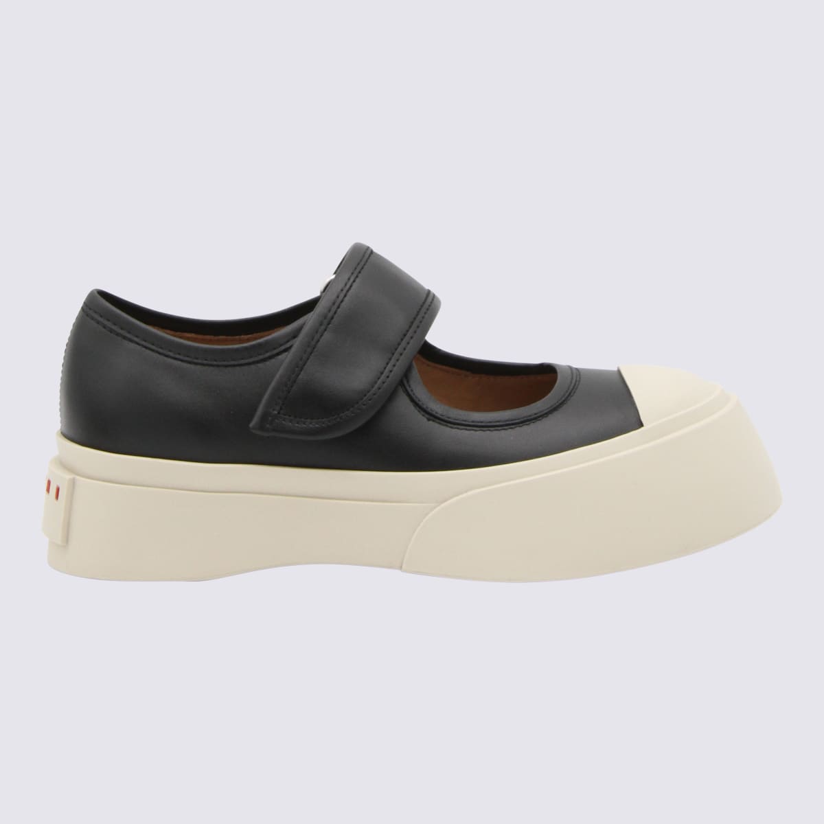 Black Leather Mary Jane Pablo Sneakers