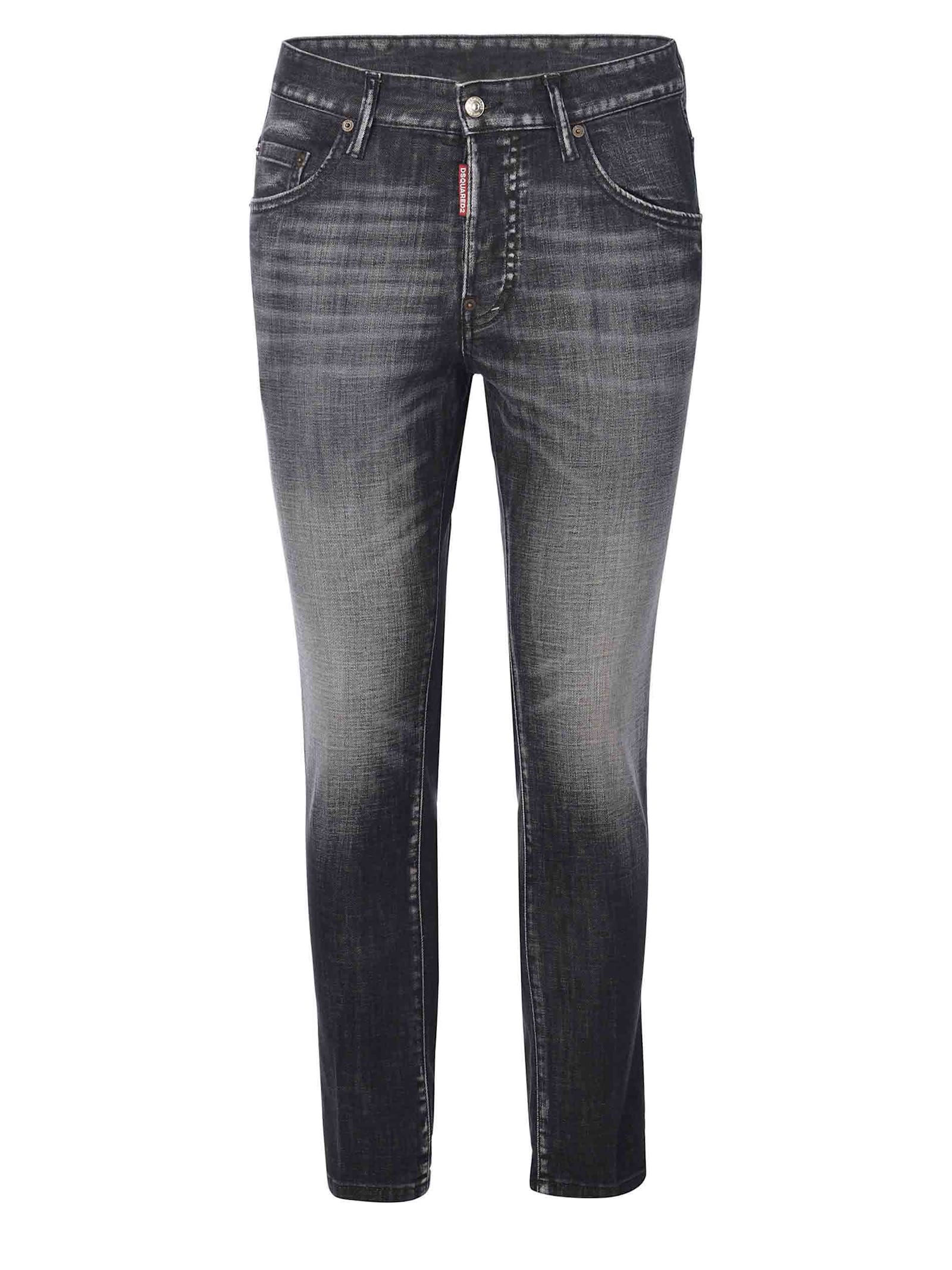 Shop Dsquared2 Jeans  Skater Made Of Denim In Black