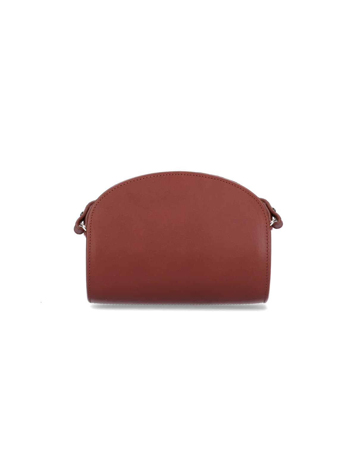 Shop Apc Demi-lune Mini Bag In Brown