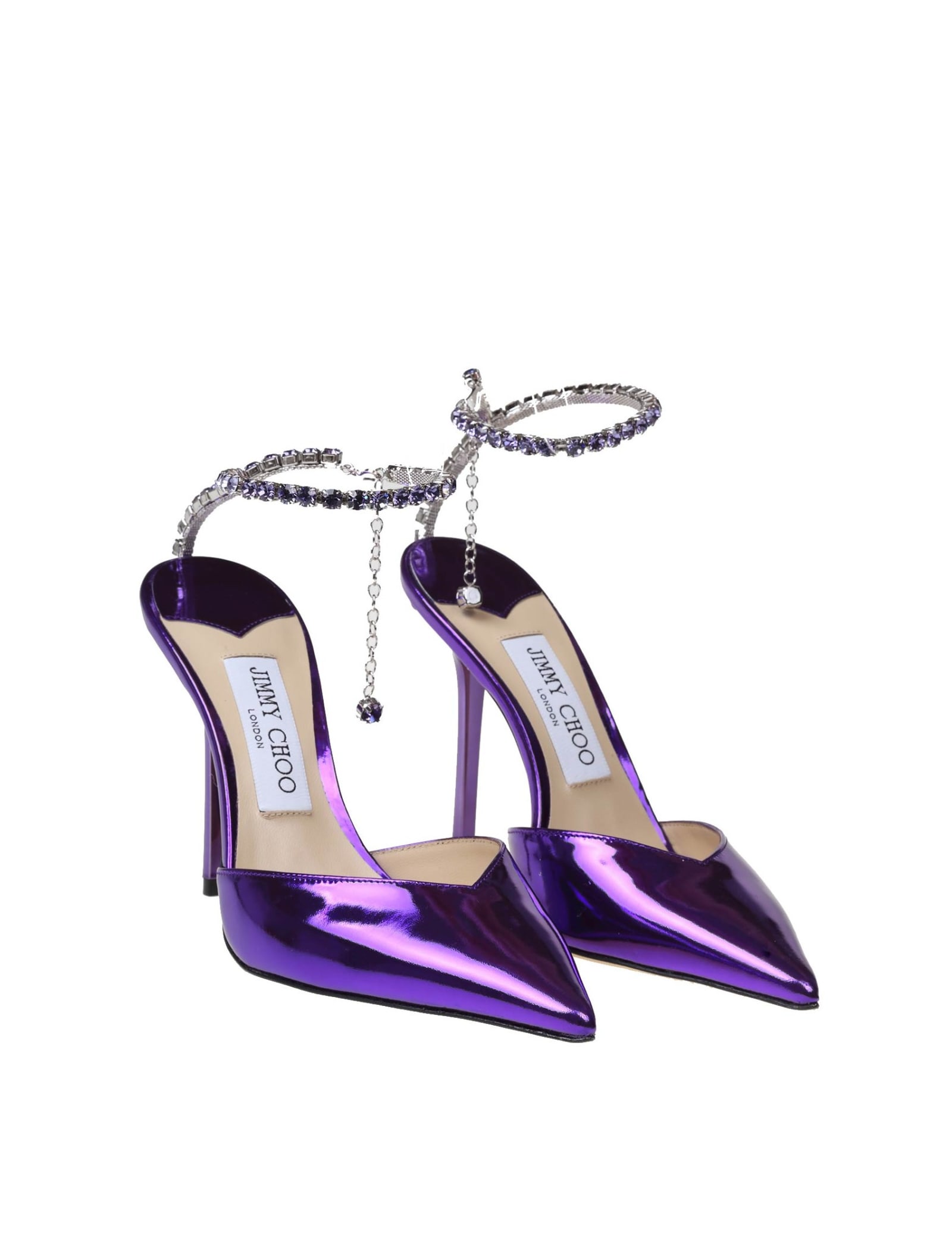 Jimmy Choo Ladies Saresa 85 Coarse-glitter Pumps In Pink Violet, Brand Size  36 ( US Size 6 ) SARESA 85 ZXV PINK VIOLET - Shoes - Jomashop