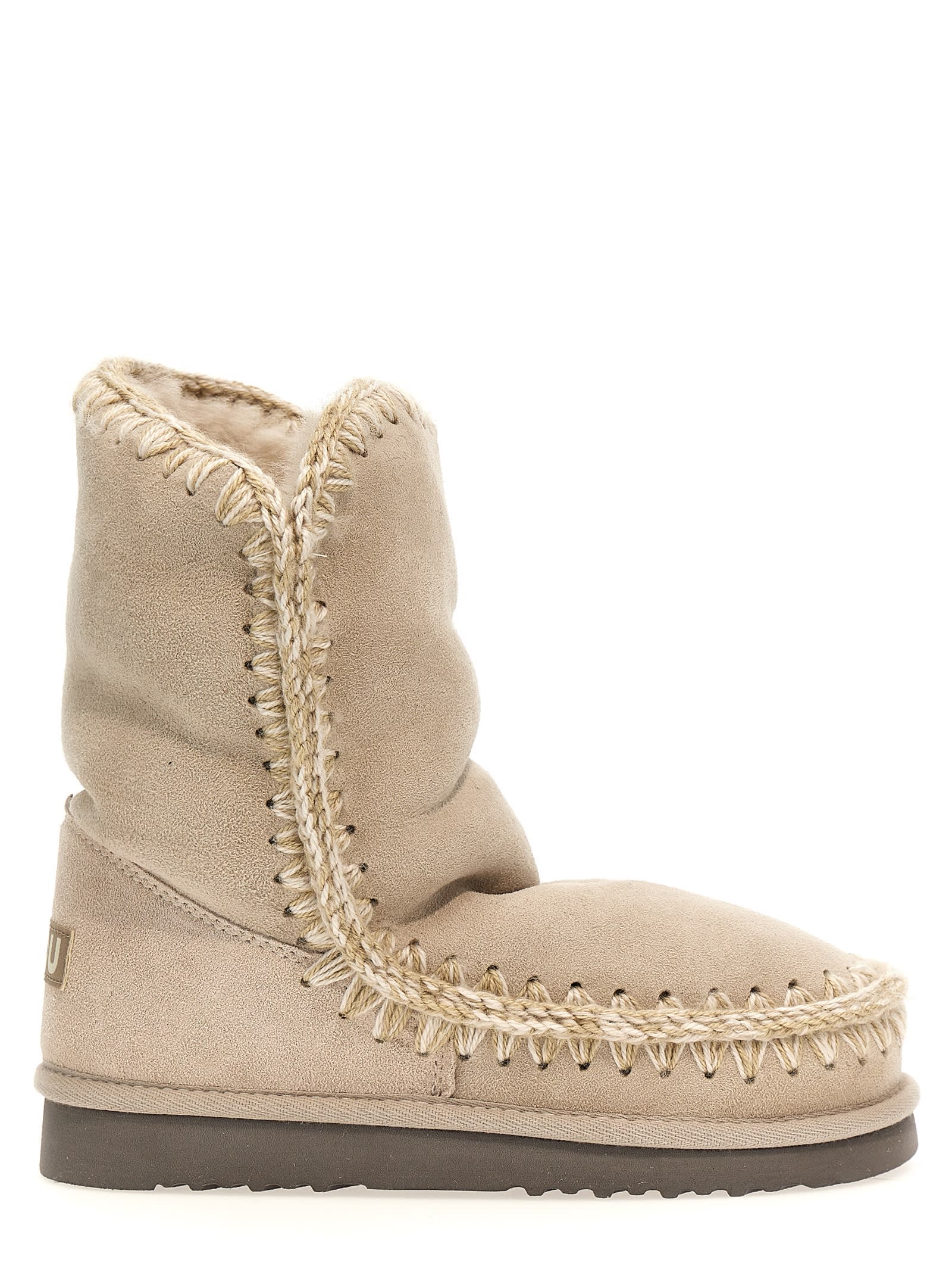 Mou Eskimo 24 Ankle Boots In Beige
