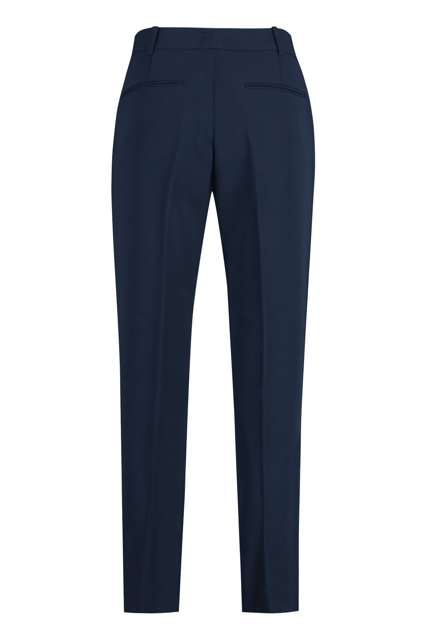 Shop Michael Michael Kors Cropped Pants In Blue