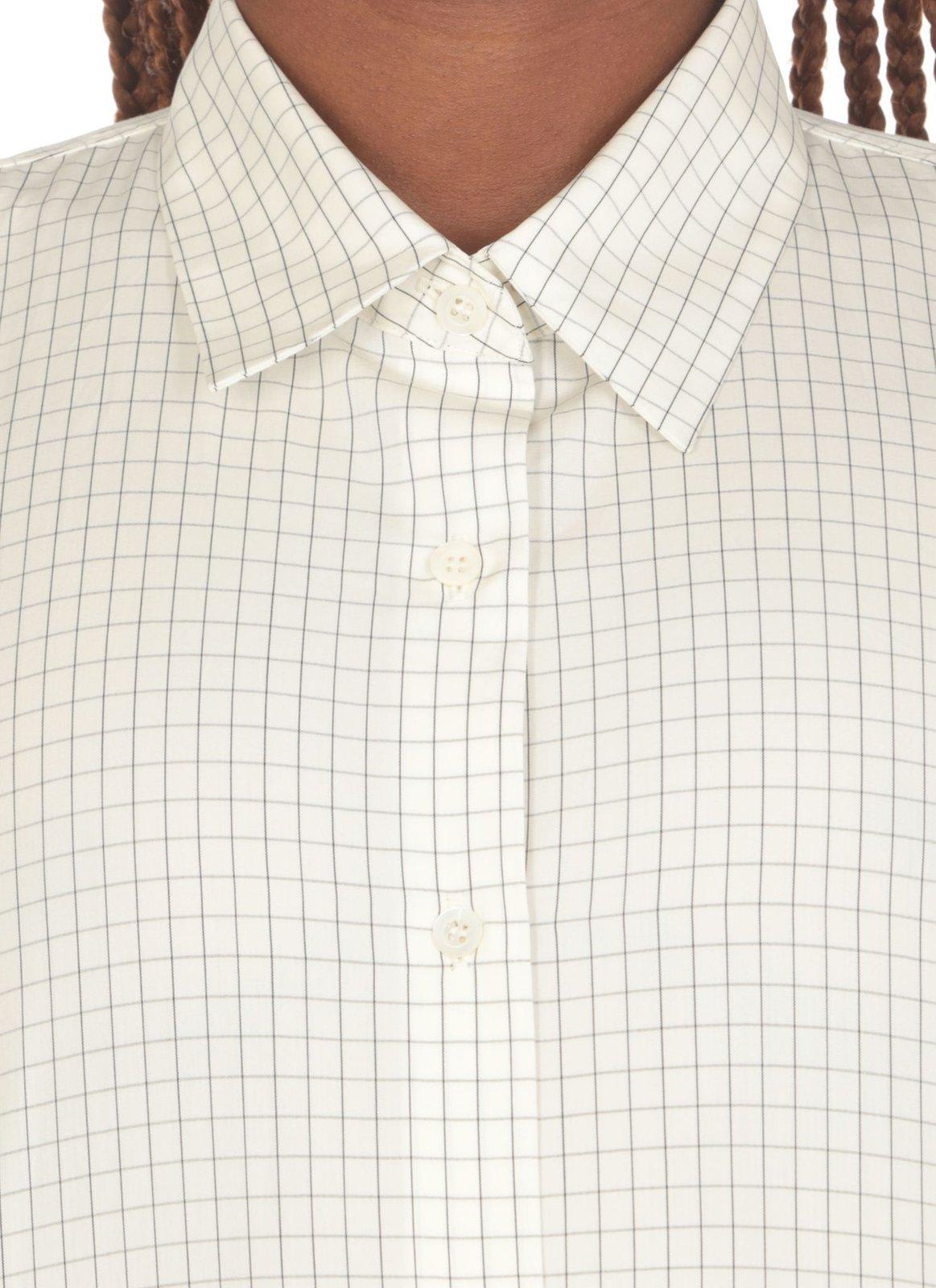 Shop Dries Van Noten Checked Buttoned Shirt