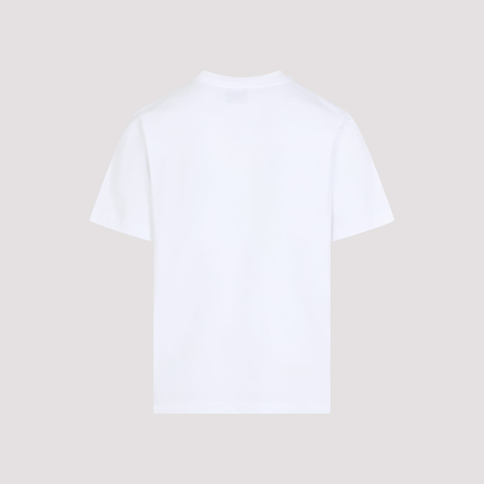 Casablanca White Crewneck T-shirt With Logo On The Front In White
