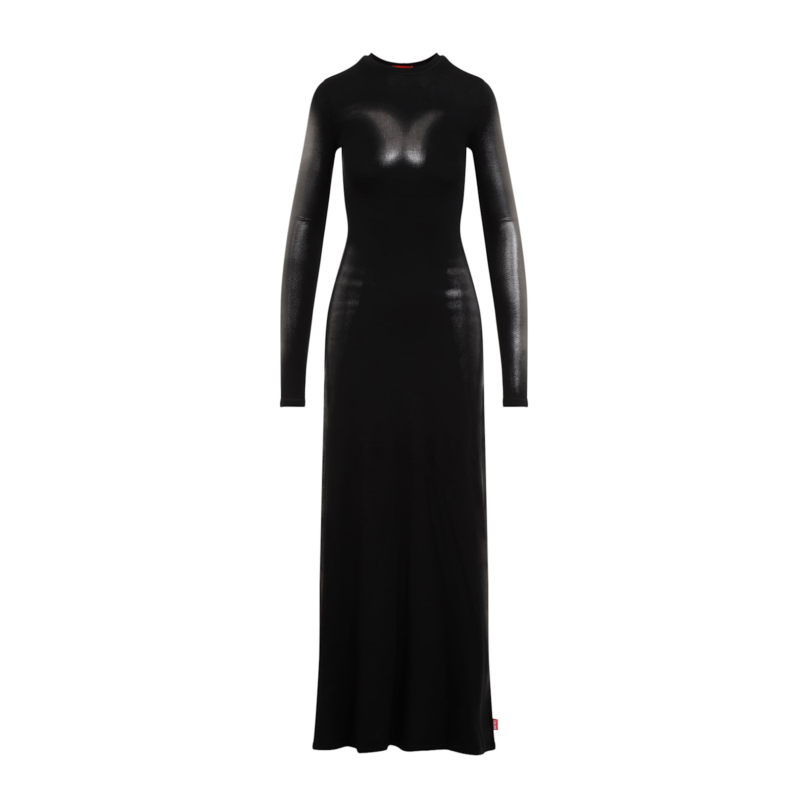 Shop Diesel D-anessa Long Dress In Xx Black