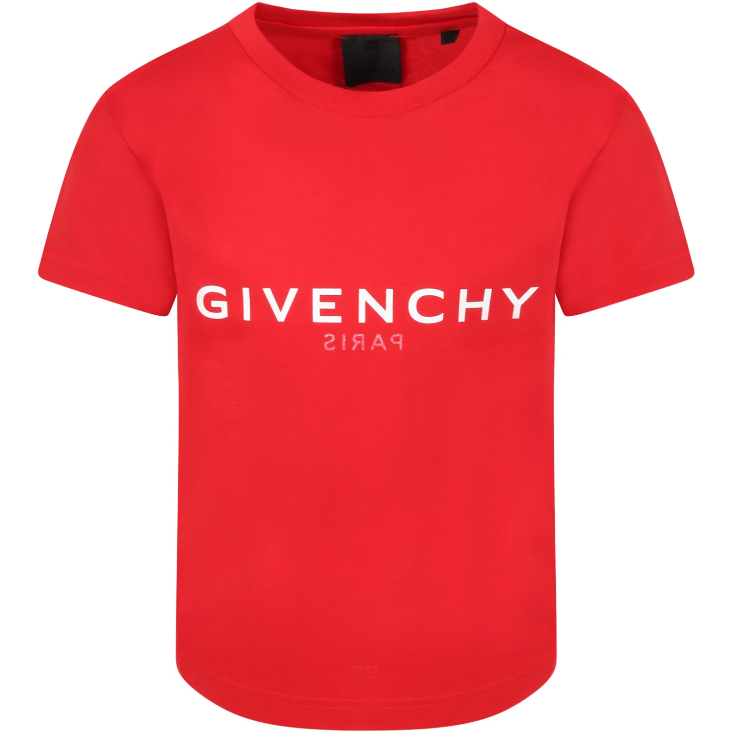 Givenchy Red T-shirt For Boy With Logo