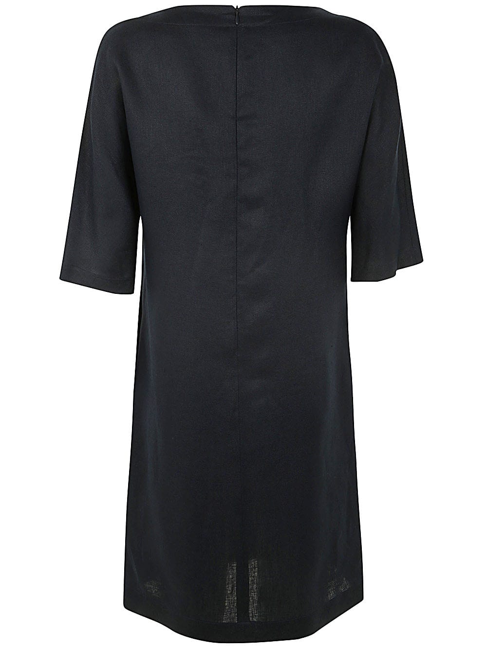 Shop Antonelli Moravia 3/4 Sleeves Guru Neck Dress In Blue
