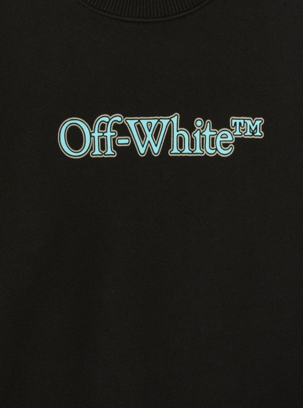 Off-white Obba001s25fle0011040 In Black Light Blue