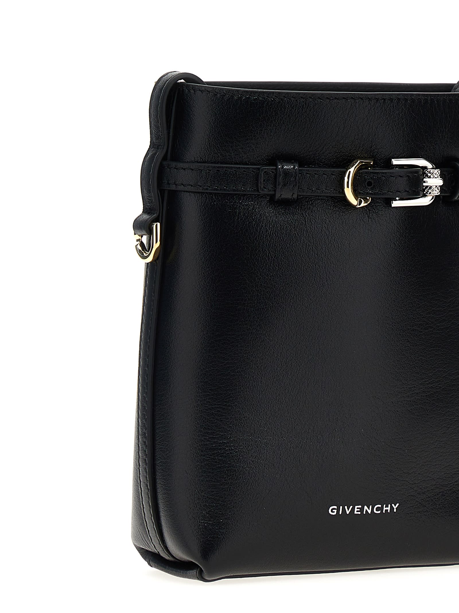 Shop Givenchy Voyou Crossbody Bag In Black