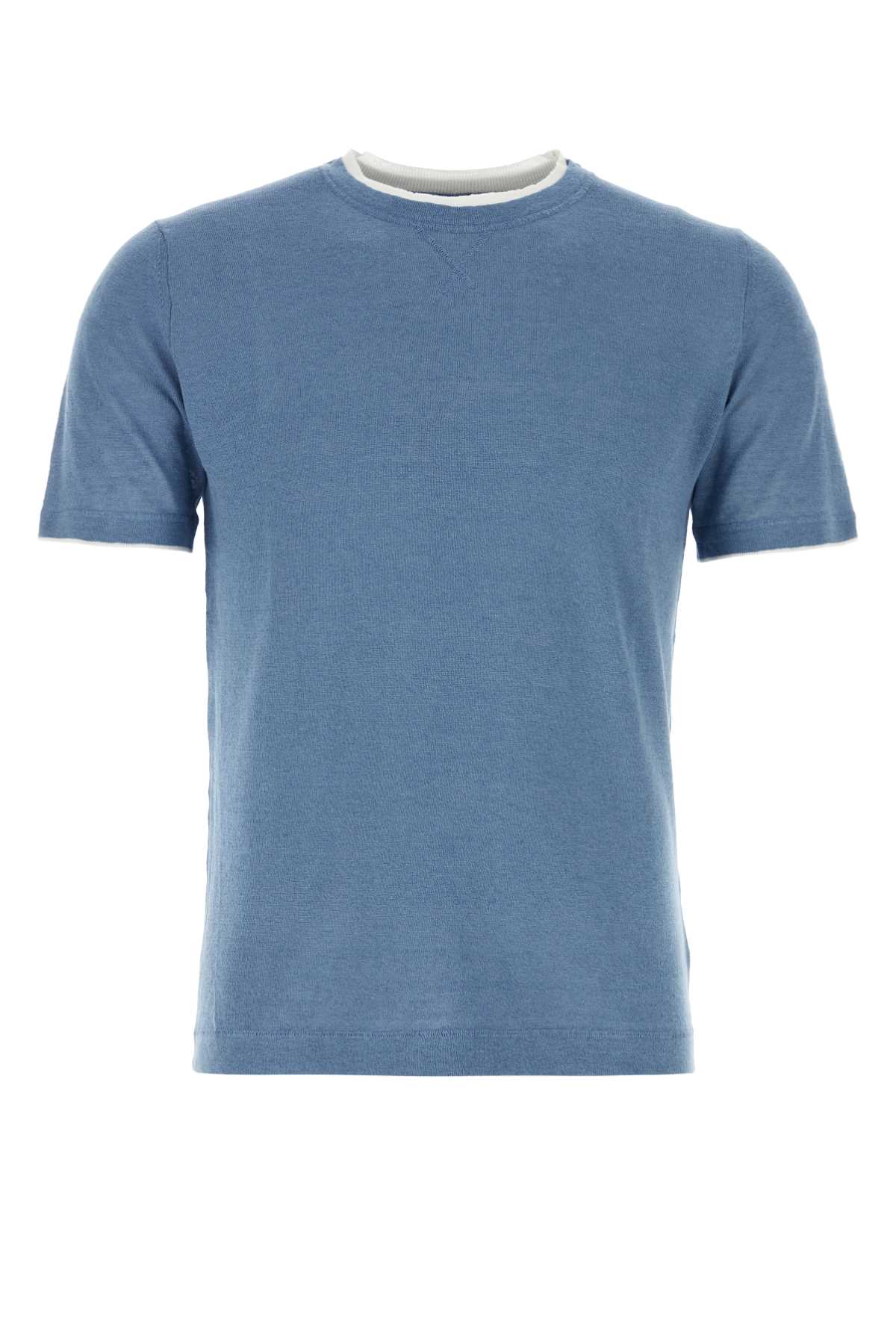 Air Force Blue Linen Blend Fox T-shirt