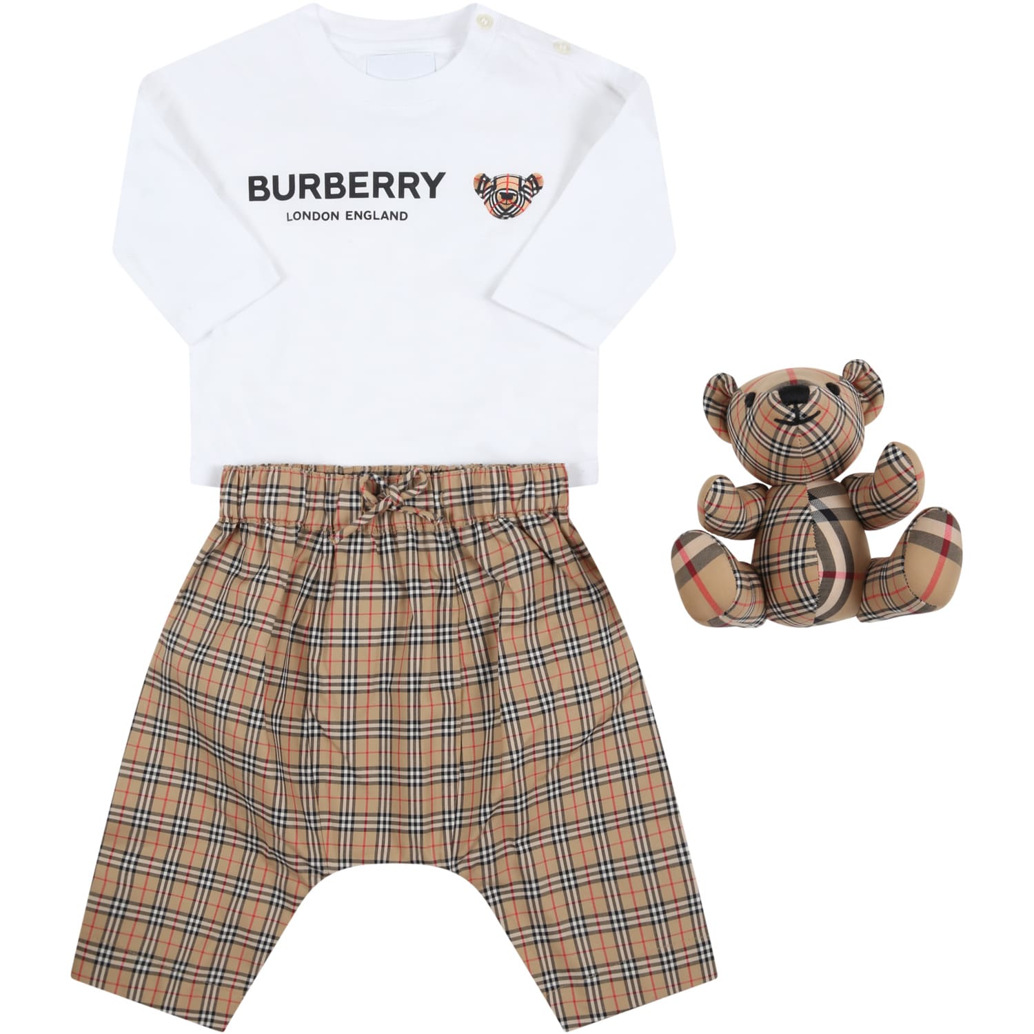 Burberry Multicolor Set For Baby Boy