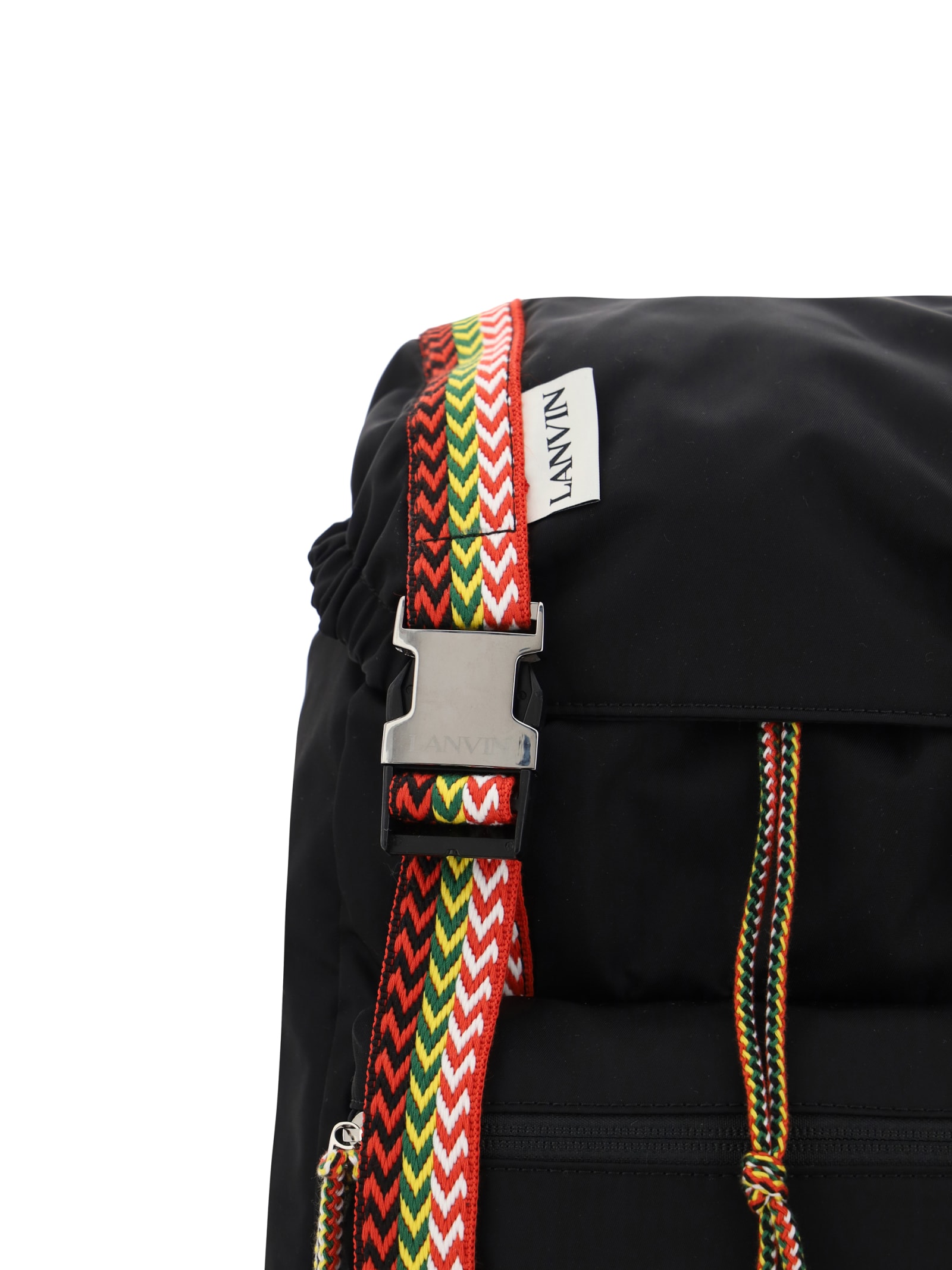 Shop Lanvin Nano Curb Backpack In Nero