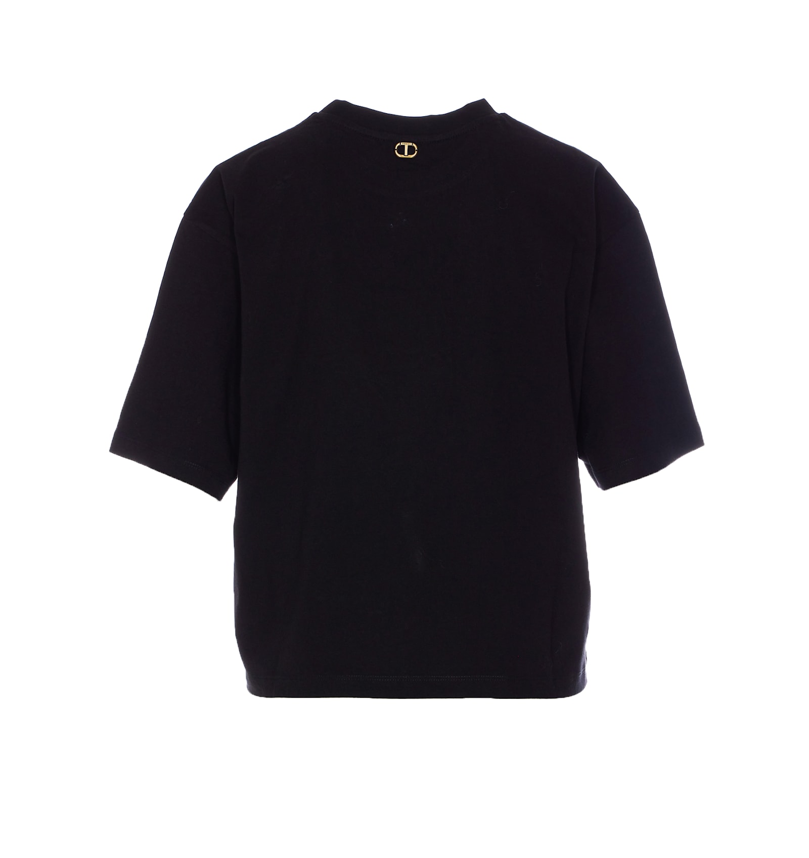 Twinset Embroidered T-shirt In Black