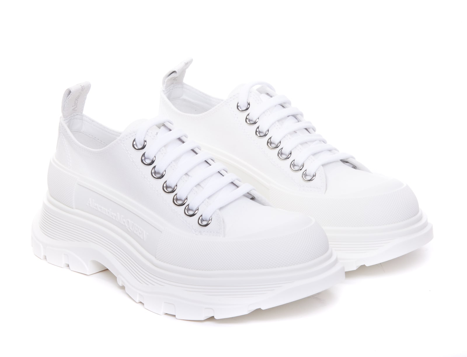 Shop Alexander Mcqueen Tread Slick Shoes In White